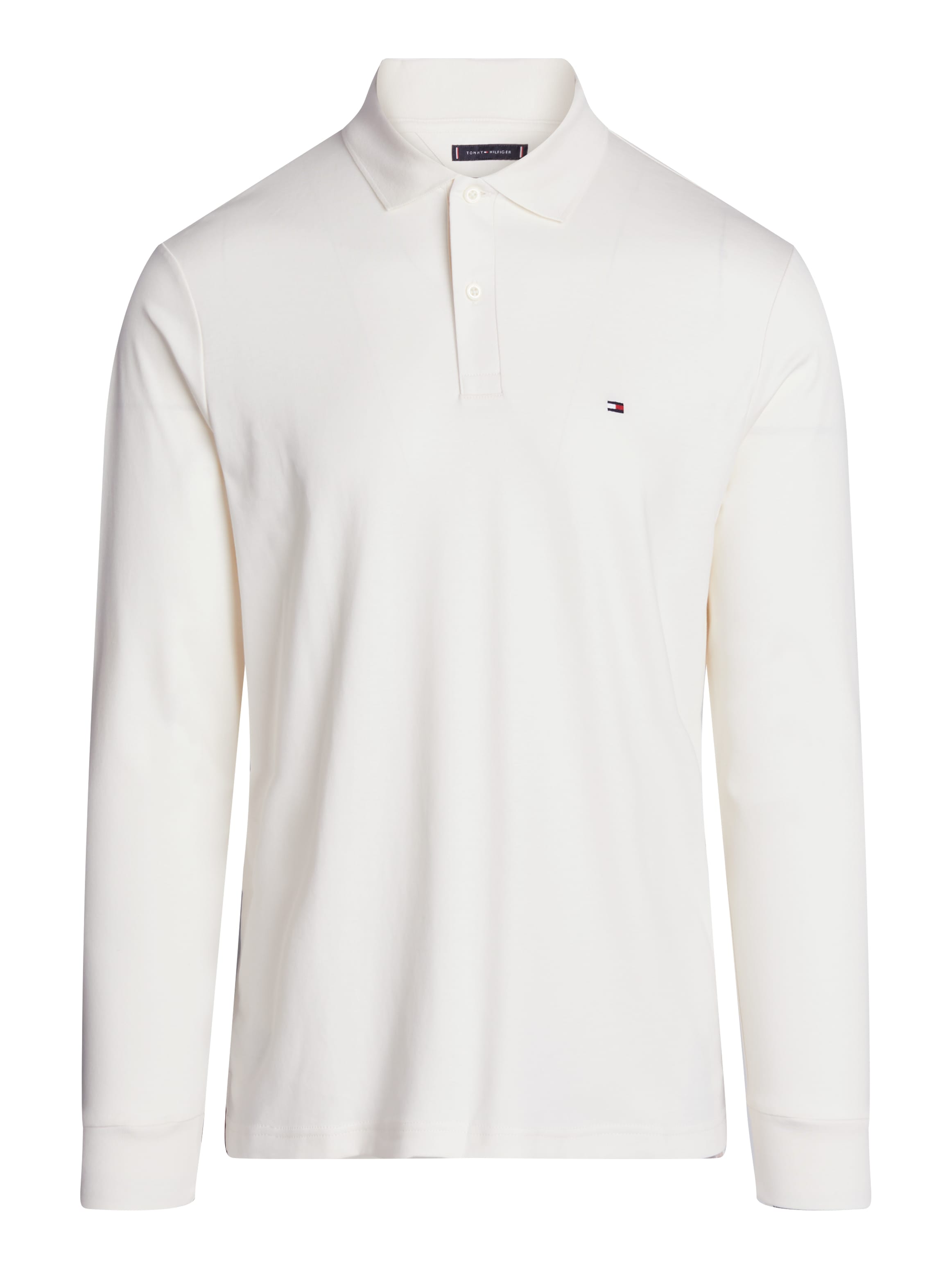 Tommy Hilfiger Langarm-Poloshirt »L/S LIQUID COTTON REG POLO mit Jersey und Markenlabel«, unifarben, casual, regular fit, Baumwolle, Polokragen