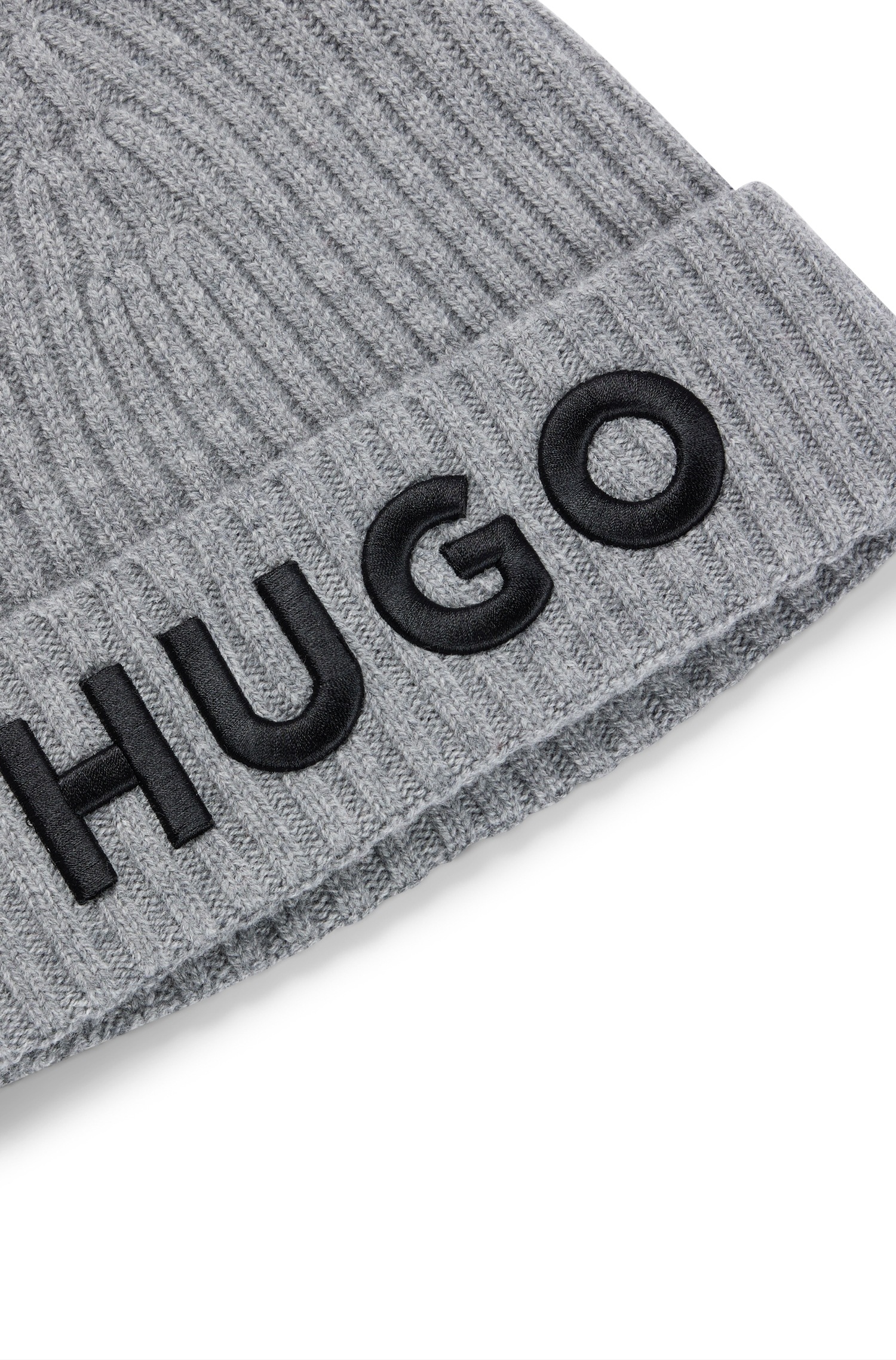 HUGO Beanie mit großem kaufen | UNIVERSAL »Unisex-X565-6«, online HUGO Logo