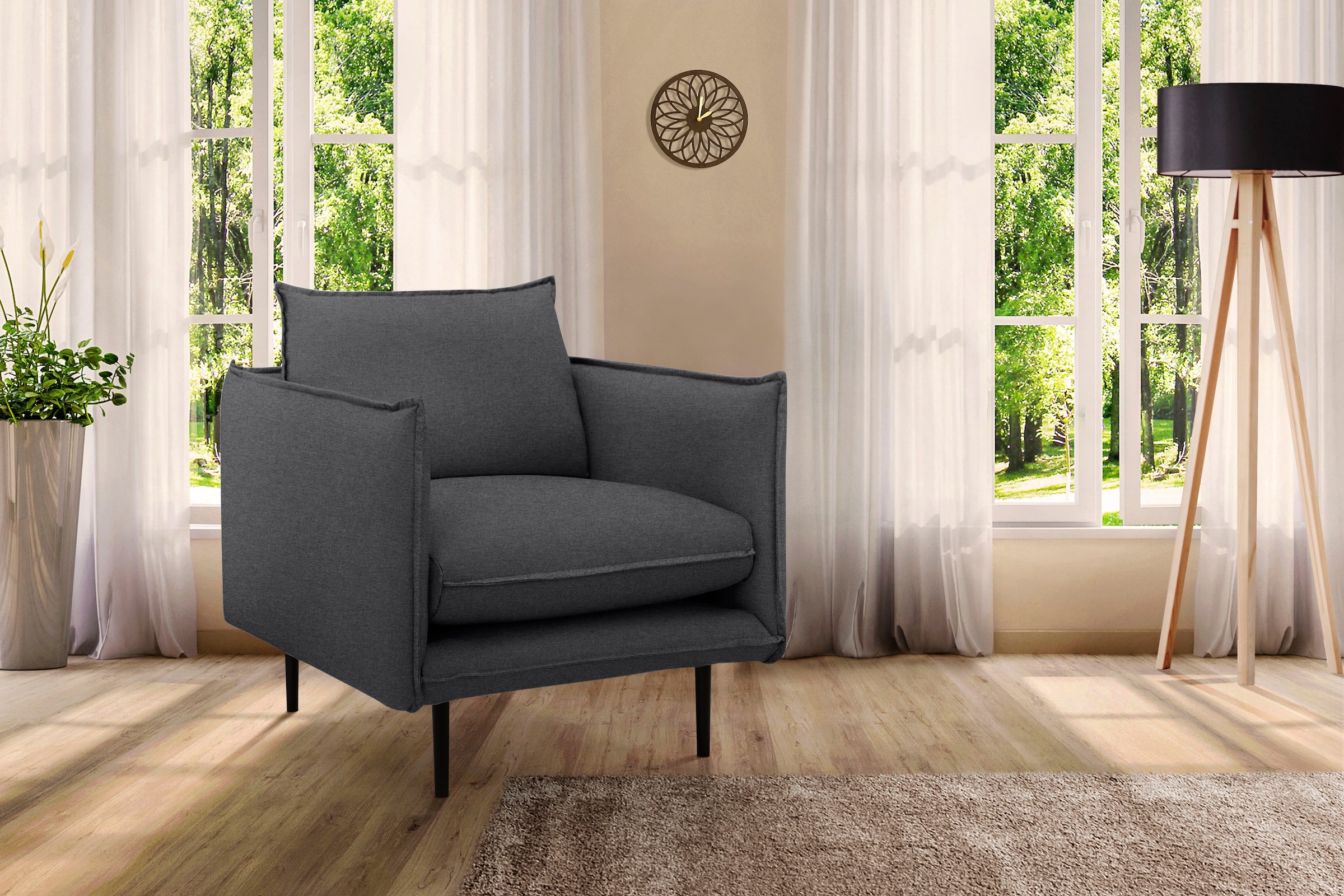 INOSIGN Sessel »Somba«, mit kaufen auf dickem Raten und Keder eleganter Optik