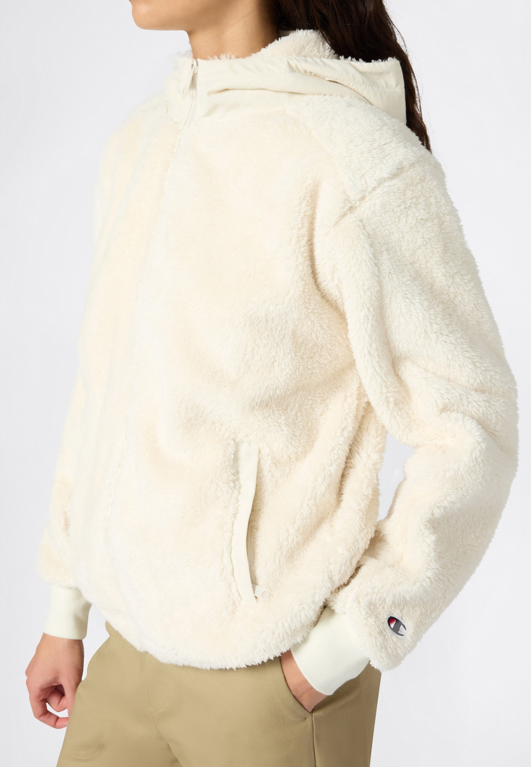 Champion Fleecejacke »Polar Full Zip Hoodie« leichtes Gewicht, aus Polyester und Baumwolle, 1-teiliges Design