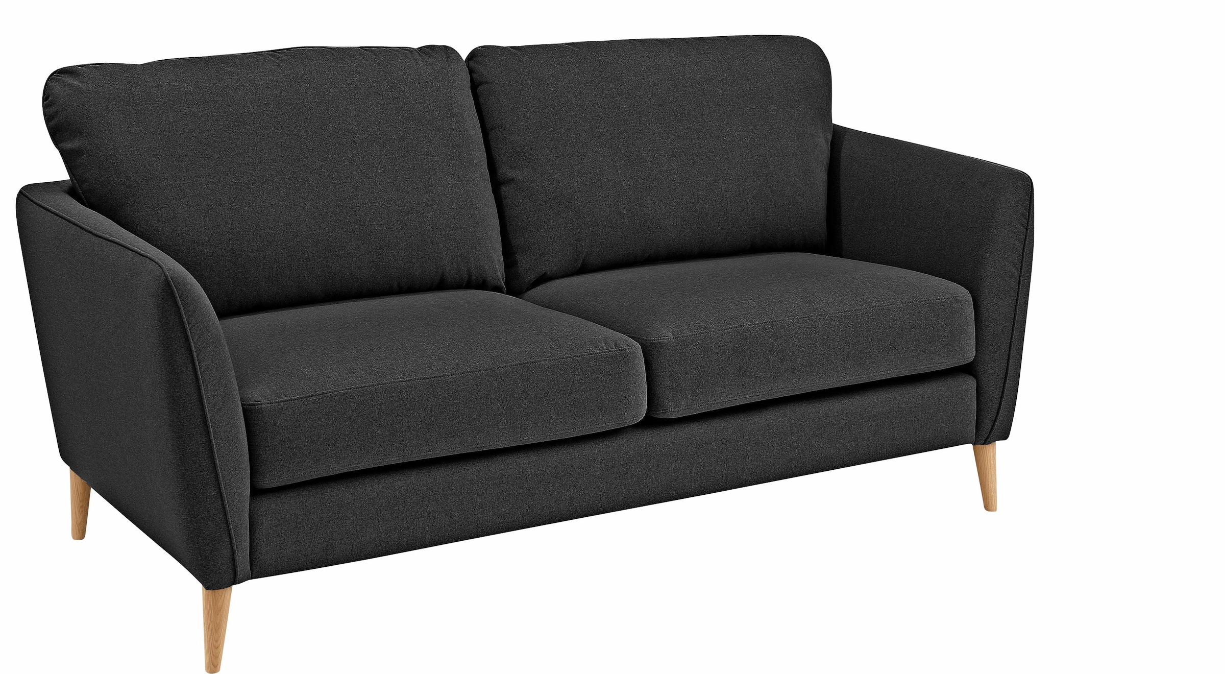 Home affaire 2-Sitzer »MARSEILLE Sofa 170 cm«, mit Massivholzbeinen aus Eiche, verschiedene Bezüge und Farbvarianten