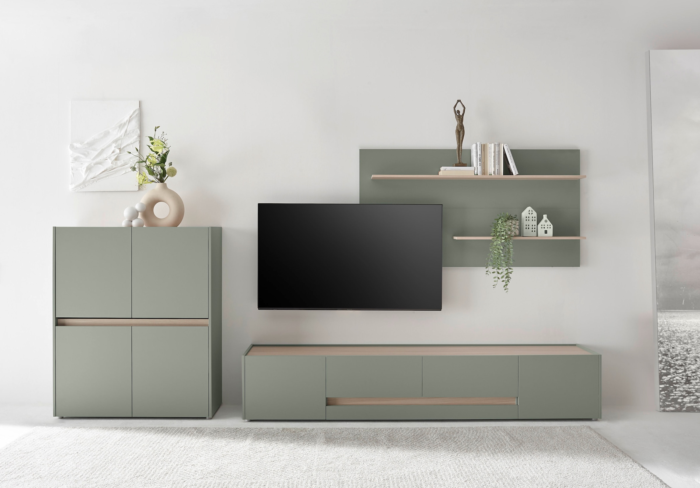 Home affaire Wohnwand »City/Giron, moderne Anbauwand, Komplettset in vielen Farben verfügbar« Set, 3 Stk. tlg.
