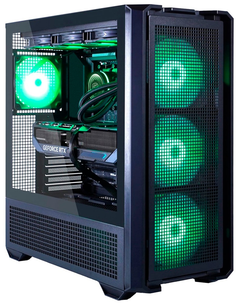 Cougar Gaming-PC-Komplettsystem »MegaDeal MX600 BK 2848 AMD Ryzen 7 9700X 32GB DDR5 1TB SSD RTX 5070« 34 ″ AMD Ryzen 7 GeForce RTX? 5070 32 GB RAM 1.000 GB SSD Windows 11, DDR5 RAM + MSI MAG 342CQR E2 Curved Monitor 86cm (34")
