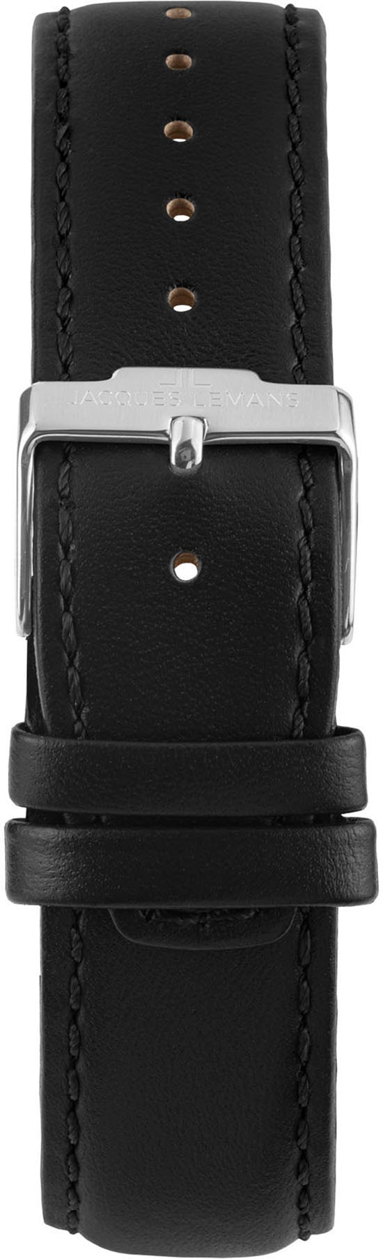 Jacques Lemans Quarzuhr »Derby« Armbanduhr, Herrenuhr, Lederarmband, analog, Tag, kleine Sekunde