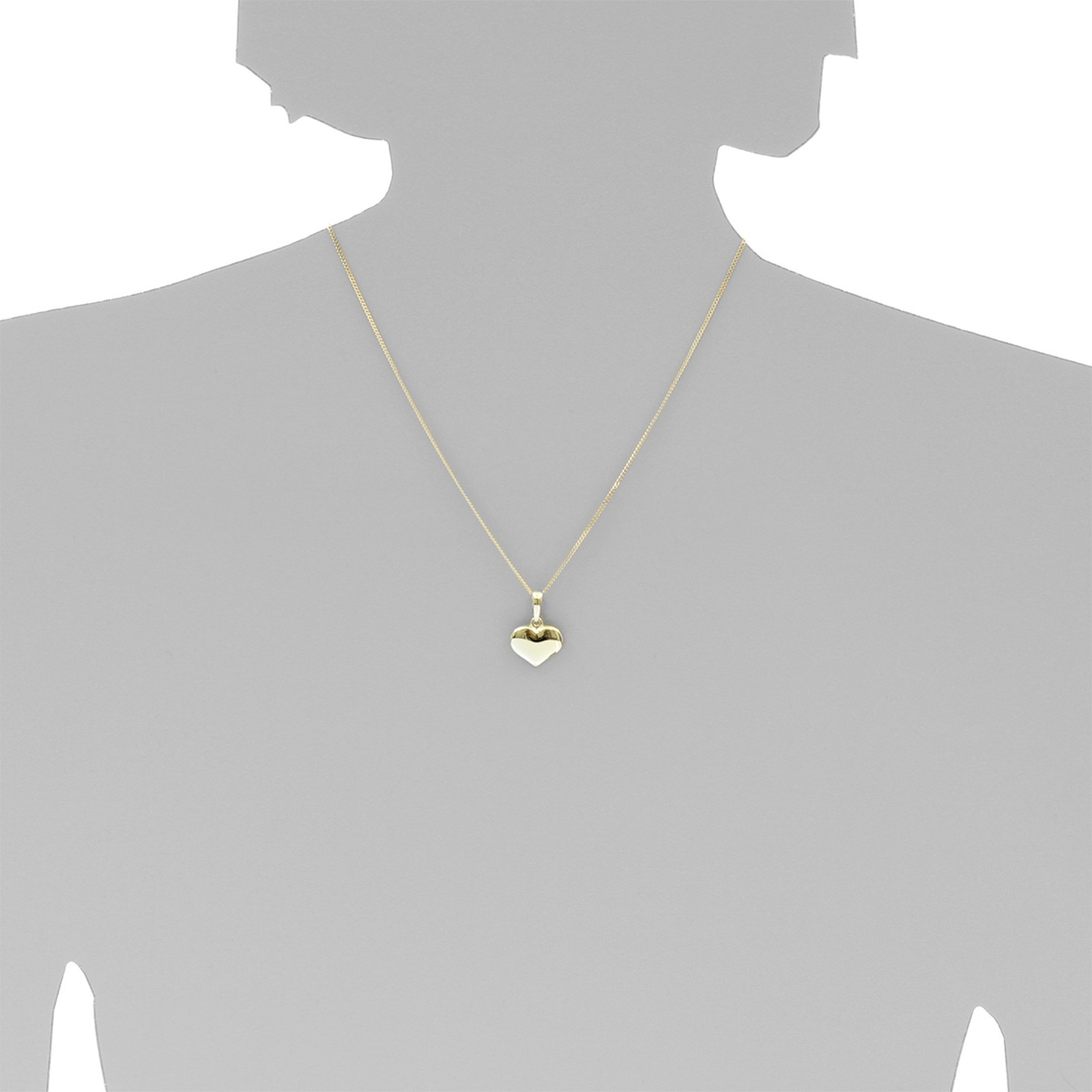 OSTSEE-SCHMUCK Kettenanhänger »- Herz - Gold 333/000 - ,«