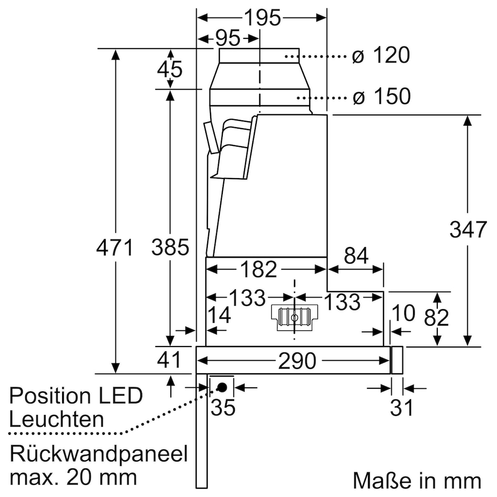 SIEMENS Flachschirmhaube »LI67SA271«