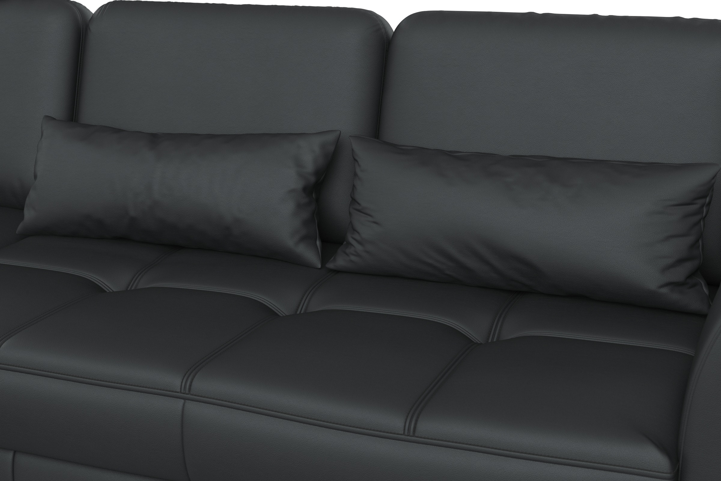 sit&more Ecksofa »Bendigo L-Form«, inklusive Sitztiefenverstellung, Bodenfreiheit 12 cm, in 2 Fußfarben