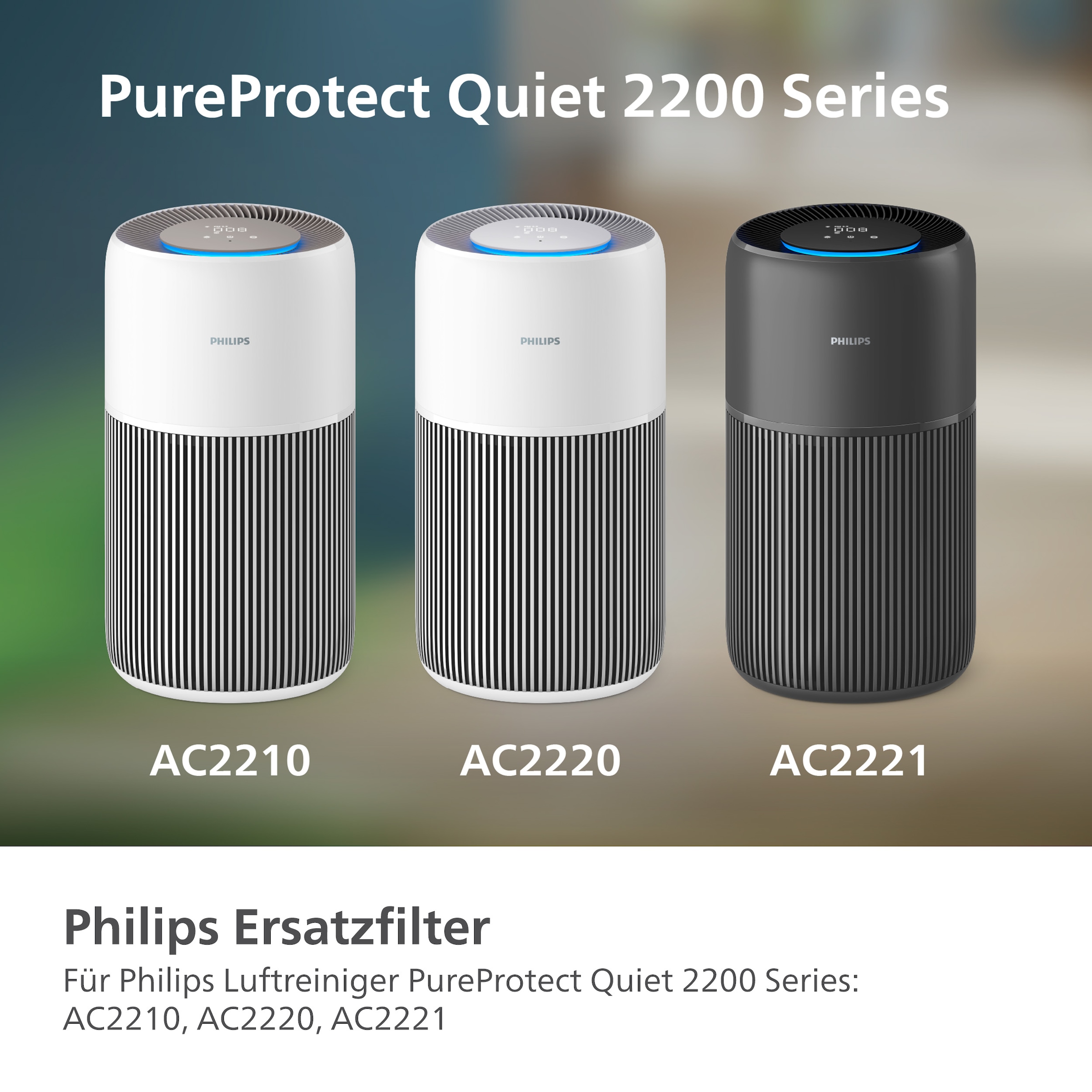 Philips Ersatzfilter »FY2200/30 HEPA NanoProtect Filter« 1 Stk. tlg. bis zu 3 Jahre verwendbar, 1 Filter im Lieferumfang