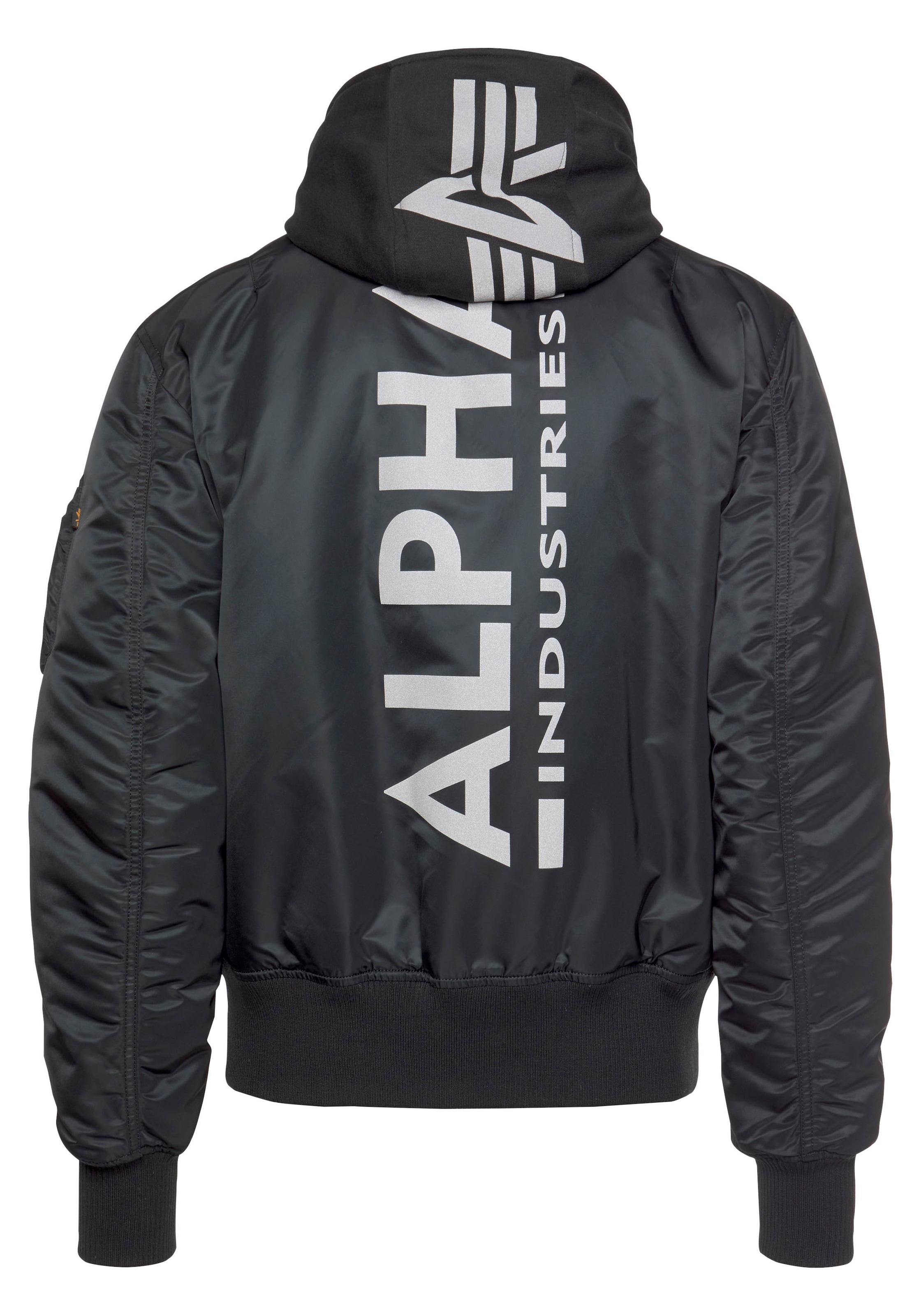 Alpha Industries Bomberjacke »MA-1 ZH Back Print«, mit Kapuze