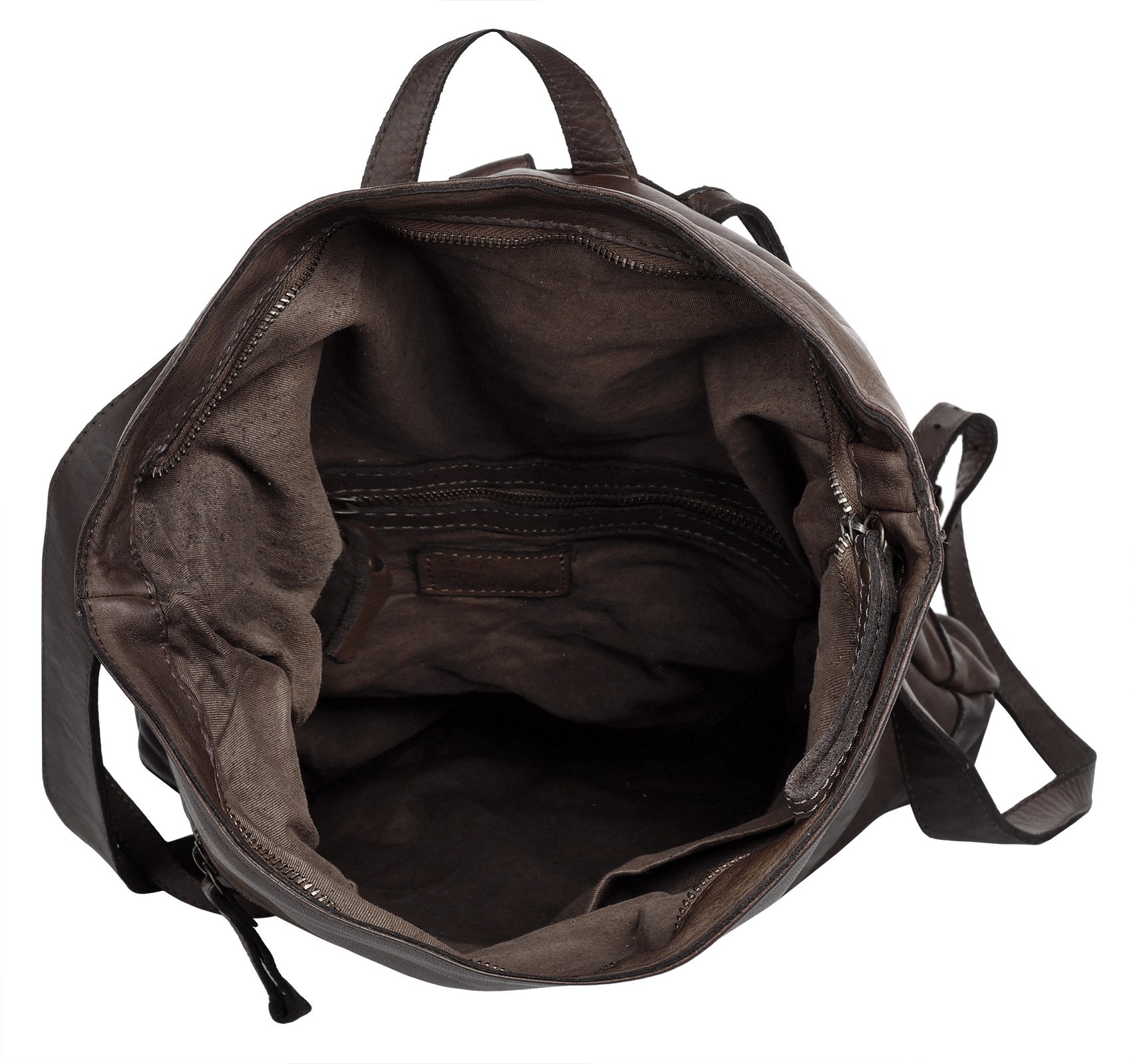 forty° Tagesrucksack echt Leder, Made in Italy