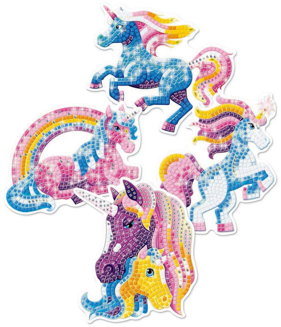 Sticky Mosaics Kreativset »Einhörner«