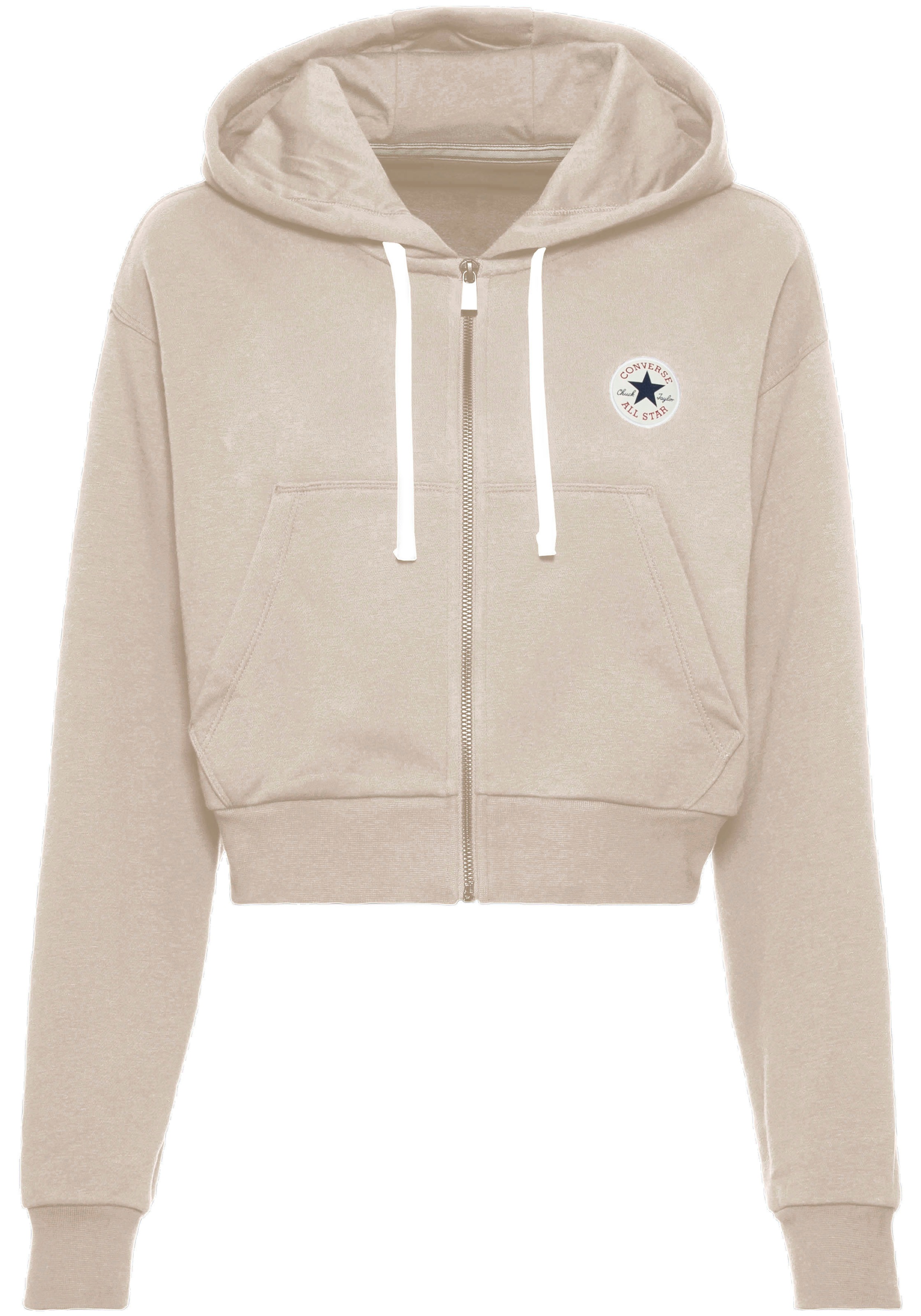 Converse Sweatjacke »WOMEN'S CONVERSE RETRO FULL-ZIP HOODIE«, cropped