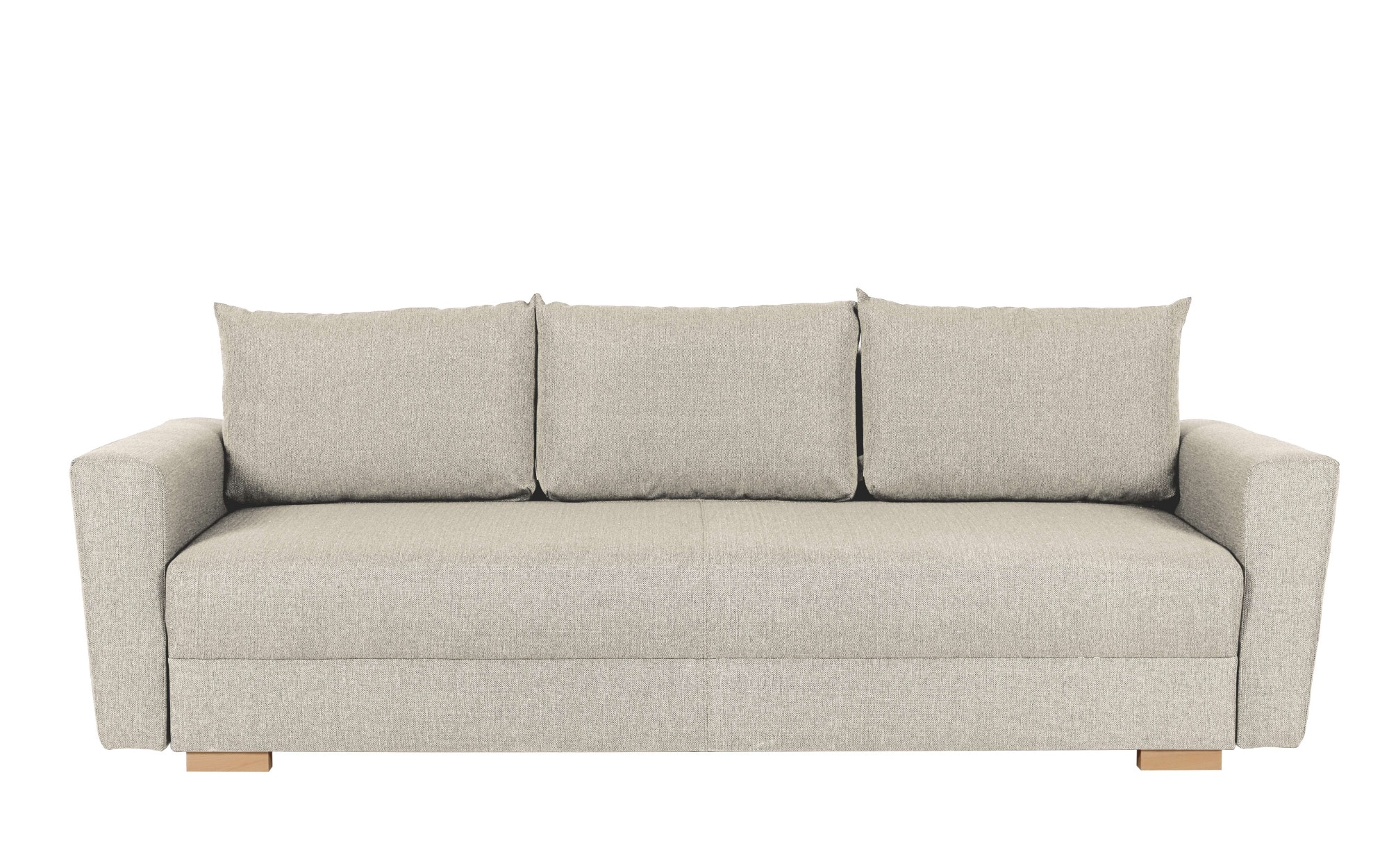 INOSIGN 3-Sitzer »MAGHERA Schlafsofa mit Bettkasten, in hochwertiger Verarbeitung«, mit Wellenunterfederung, Cord und Struktur-Bezug, B/H/T 230/92,5/79 cm