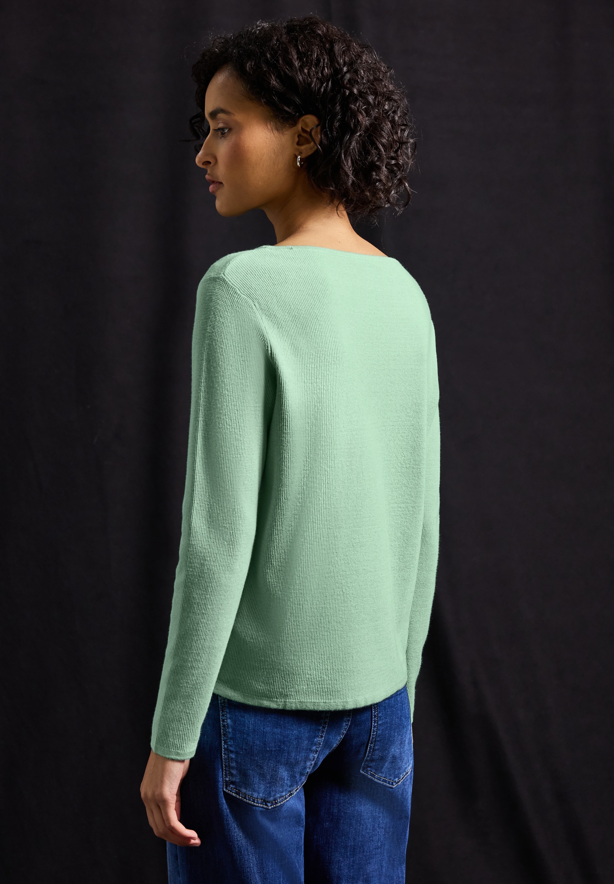 STREET ONE Strickpullover, mit U-Boot-Ausschnitt