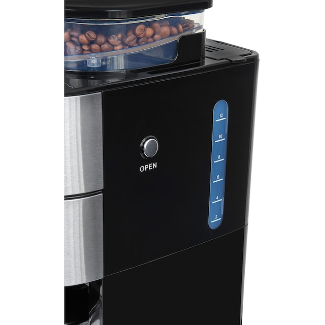 GUTFELS Kaffeeautomat m.Mahlwerk KA 8102 swi schwarz-inox Kaffeeautomaten