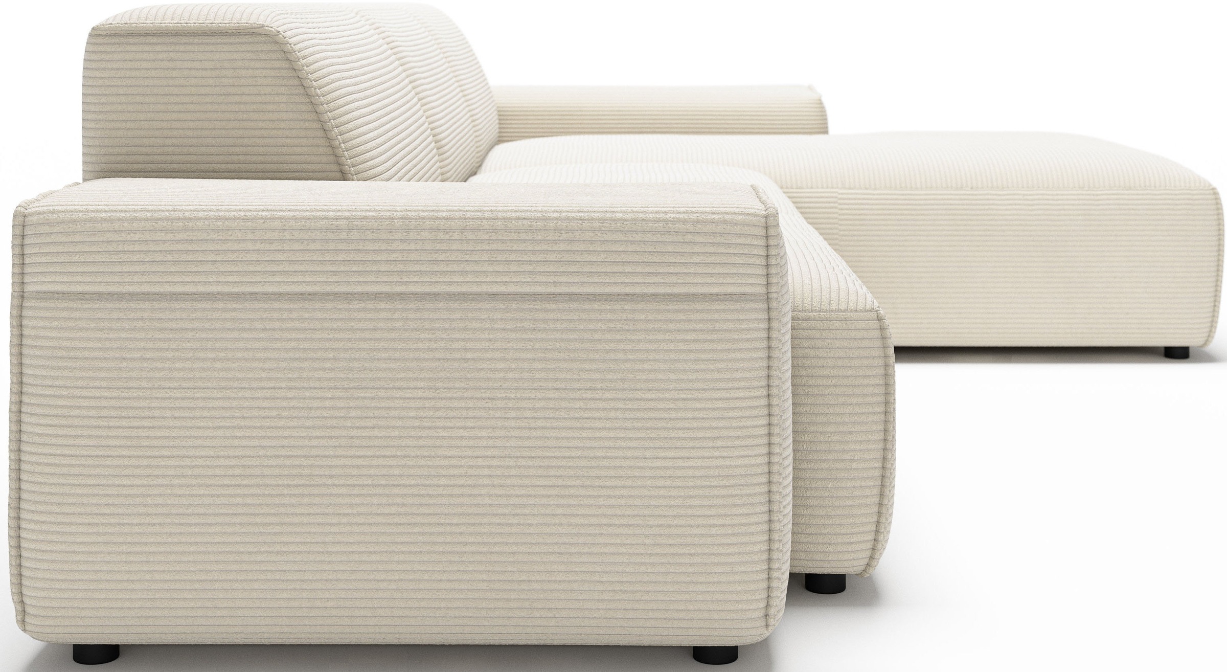 andas Ecksofa »Glimminge auch in Breitcord, Feincord, Bouclé + Easy care-Bezug«, L-Form, Breite 294, Zierkissen