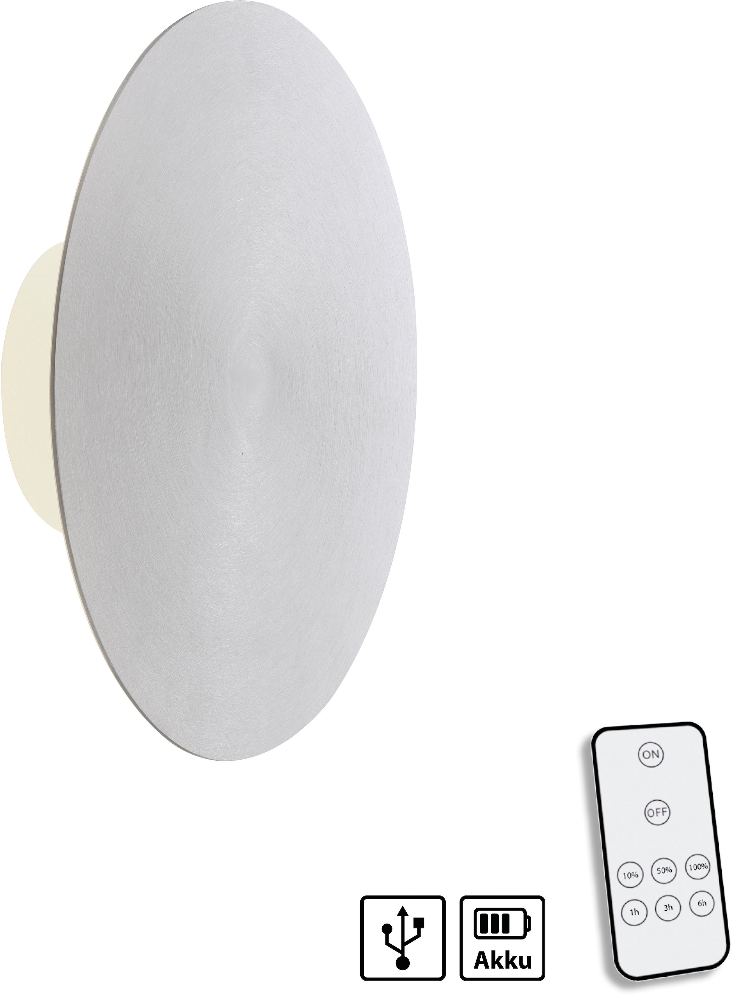 Paul Neuhaus Wandleuchte »AKKU PUNTU« LED-Board 1 Stk. Warmweiß