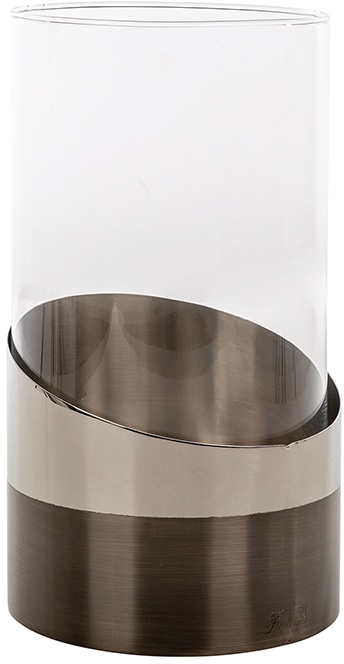 Fink Windlicht »VITO«, (1 St.), aus Edelstahl und Glas in eleganter Optik