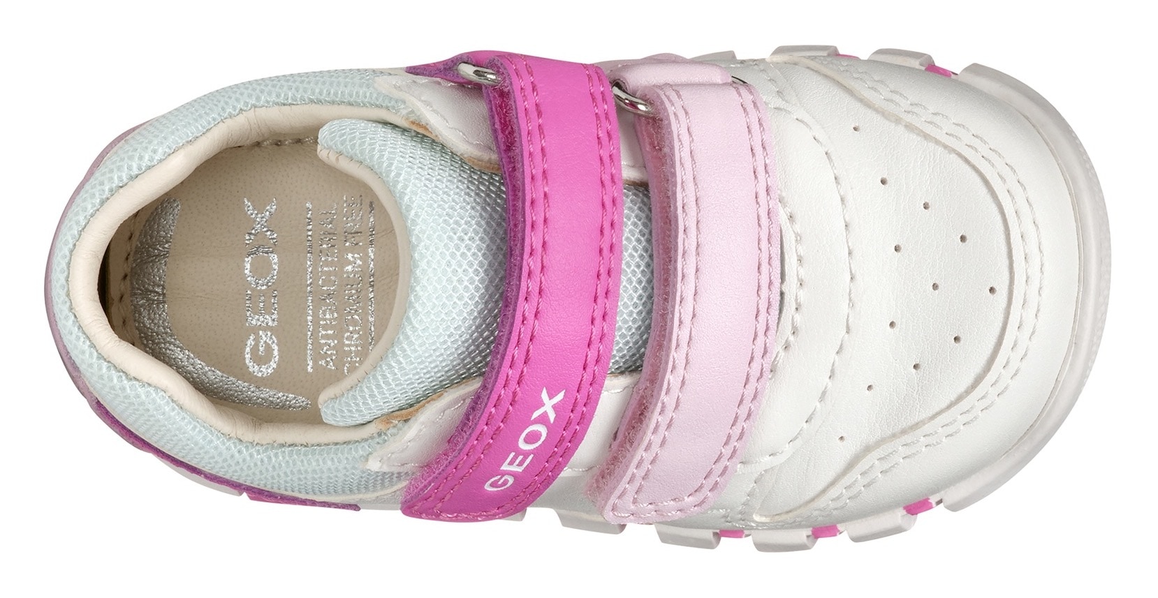 Geox Lauflernschuh »B IUPIDOO GIRL«, Sneaker, Klettschuh, Mädchenschuh mit großem Stern an der Ferse