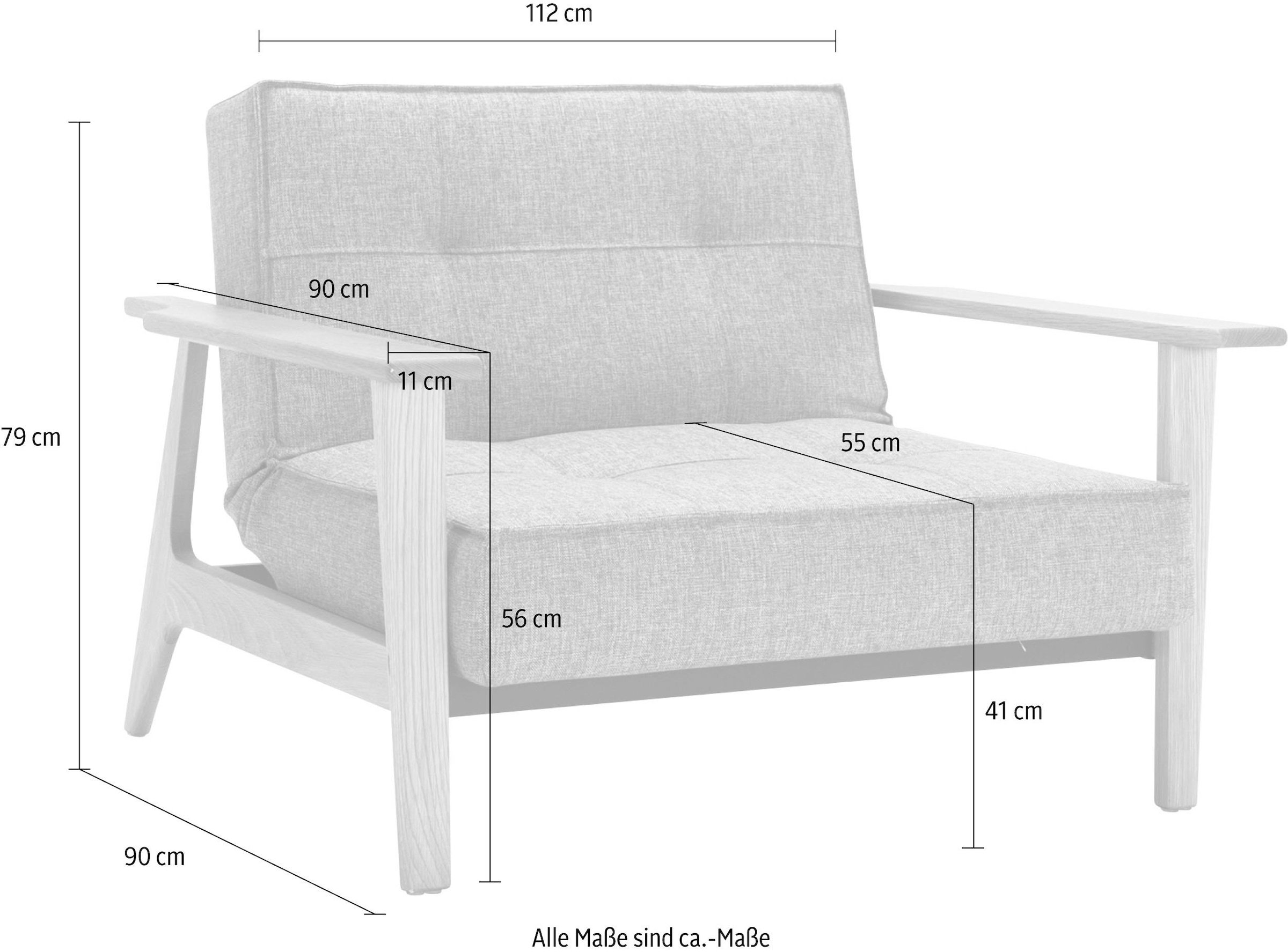 INNOVATION LIVING ™ Sessel »Splitback«, mit Frej Arm, in Eiche, in skandinavischen  Design bequem bestellen