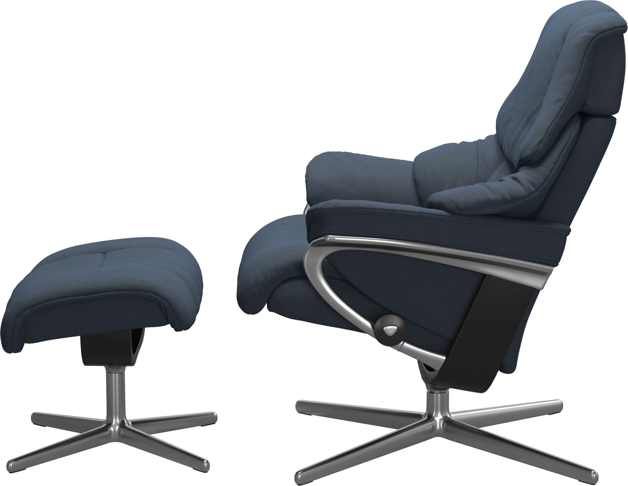 Stressless® Fußhocker »Reno« mit Cross Base, Größe S, M & L, Holzakzent Schwarz