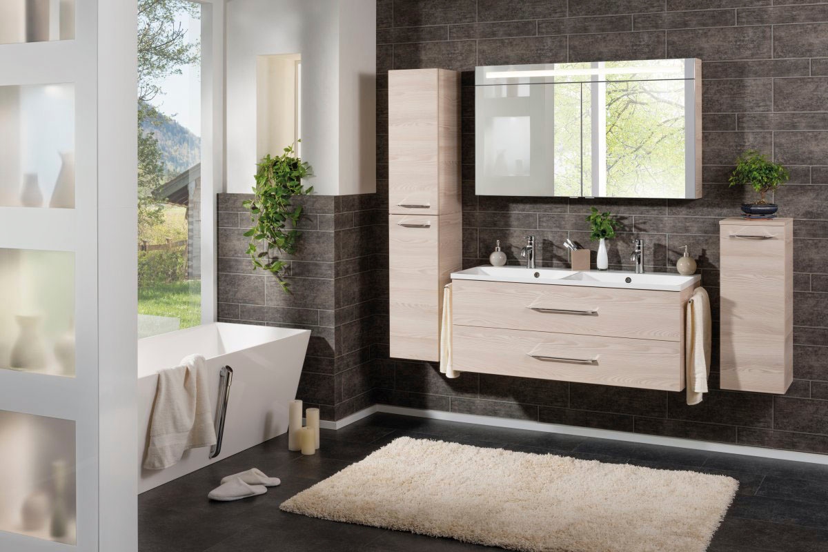 FACKELMANN Waschtisch »B.clever«, Badmöbel Breite 120 cm
