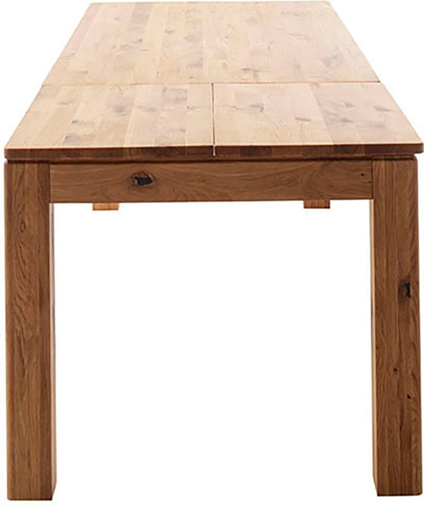 MCA furniture Esstisch »ETNA 4-Fuß Tisch«, (Einzelstück), Massivholz,durchgehende Lamelle,Stollenfuß 10x10cm,Tischplatte 2,5cm