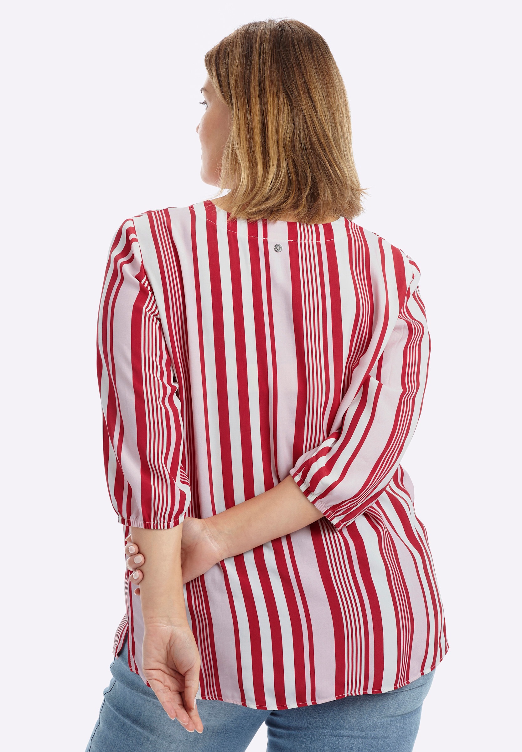 Sheego Longbluse »Tunika Tunika mit Längsstreifen«