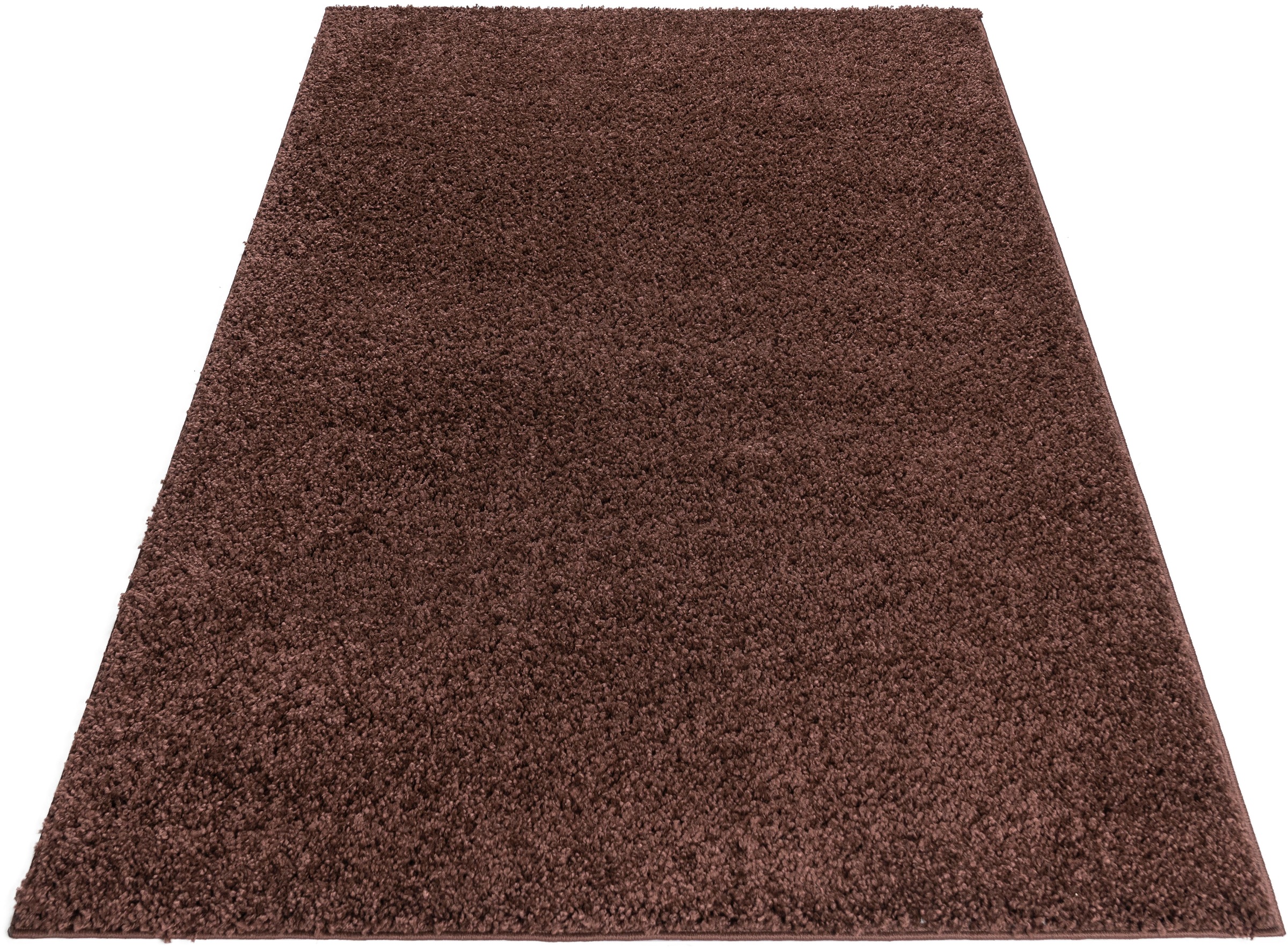 Home affaire Hochflor-Teppich »Viva«, rechteckig, 45 mm Höhe, Uni Farben, einfarbig, besonders weich und kuschelig