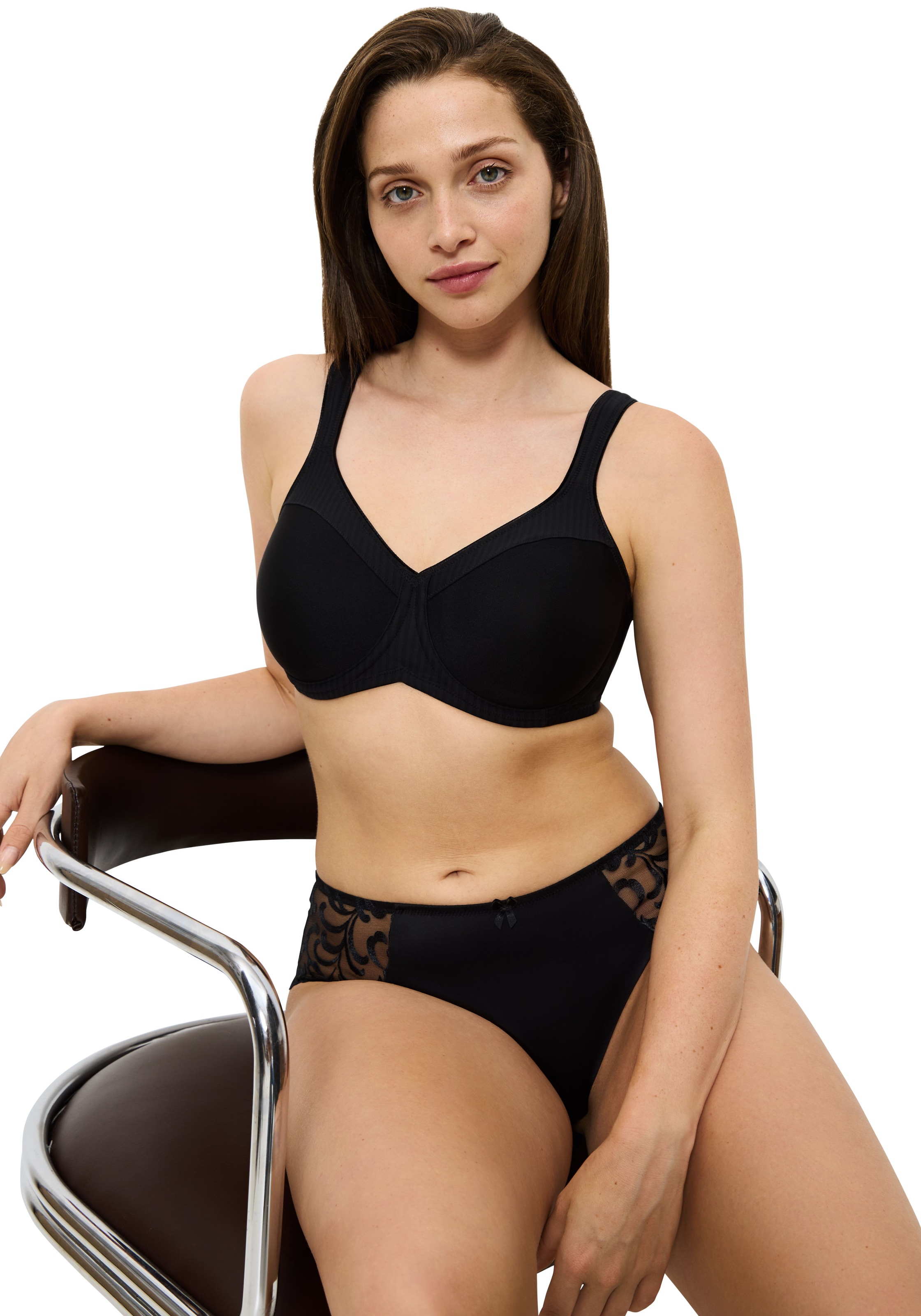 Triumph Minimizer-BH »Modern Soft+Cotton W01«, verkleinert die Brust optisch um eine Cup-Größe