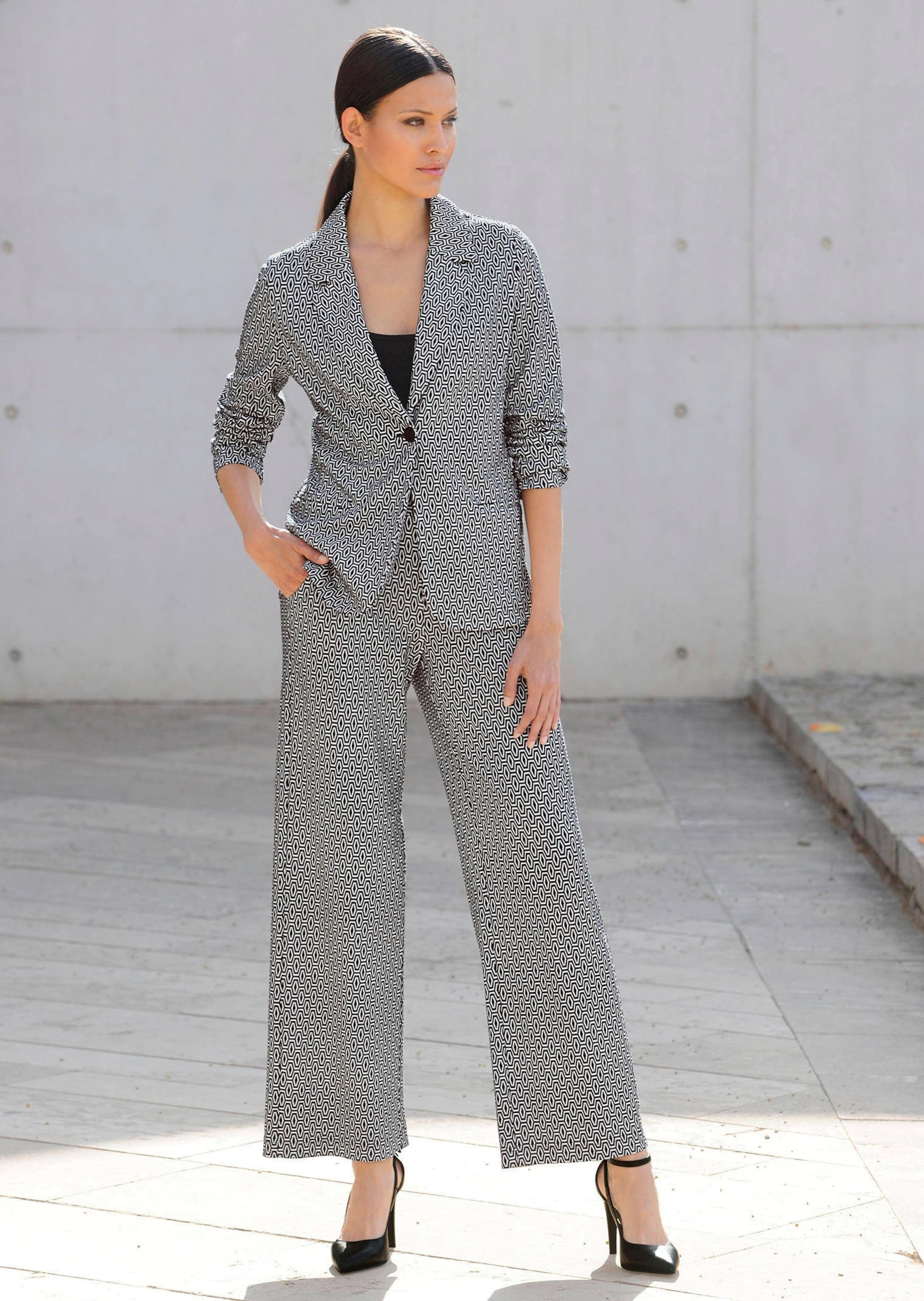 Alba Moda Jackenblazer »Blazer Blazer mit grafischem Print«