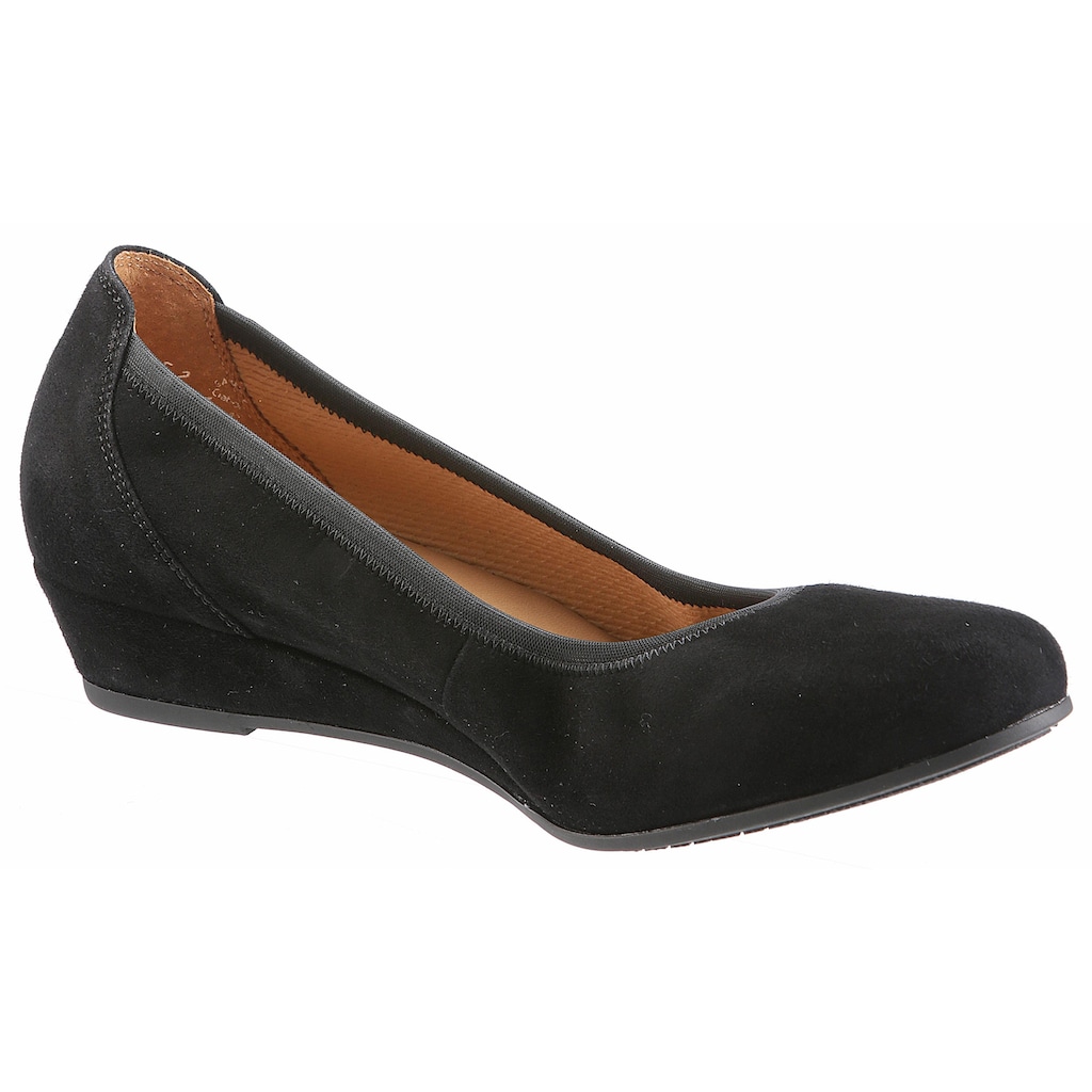 Gabor Pumps »KRETA«, Keilabsatz, Halbschuh, Schlupfschuh, in bequemer Weite G (= weit)