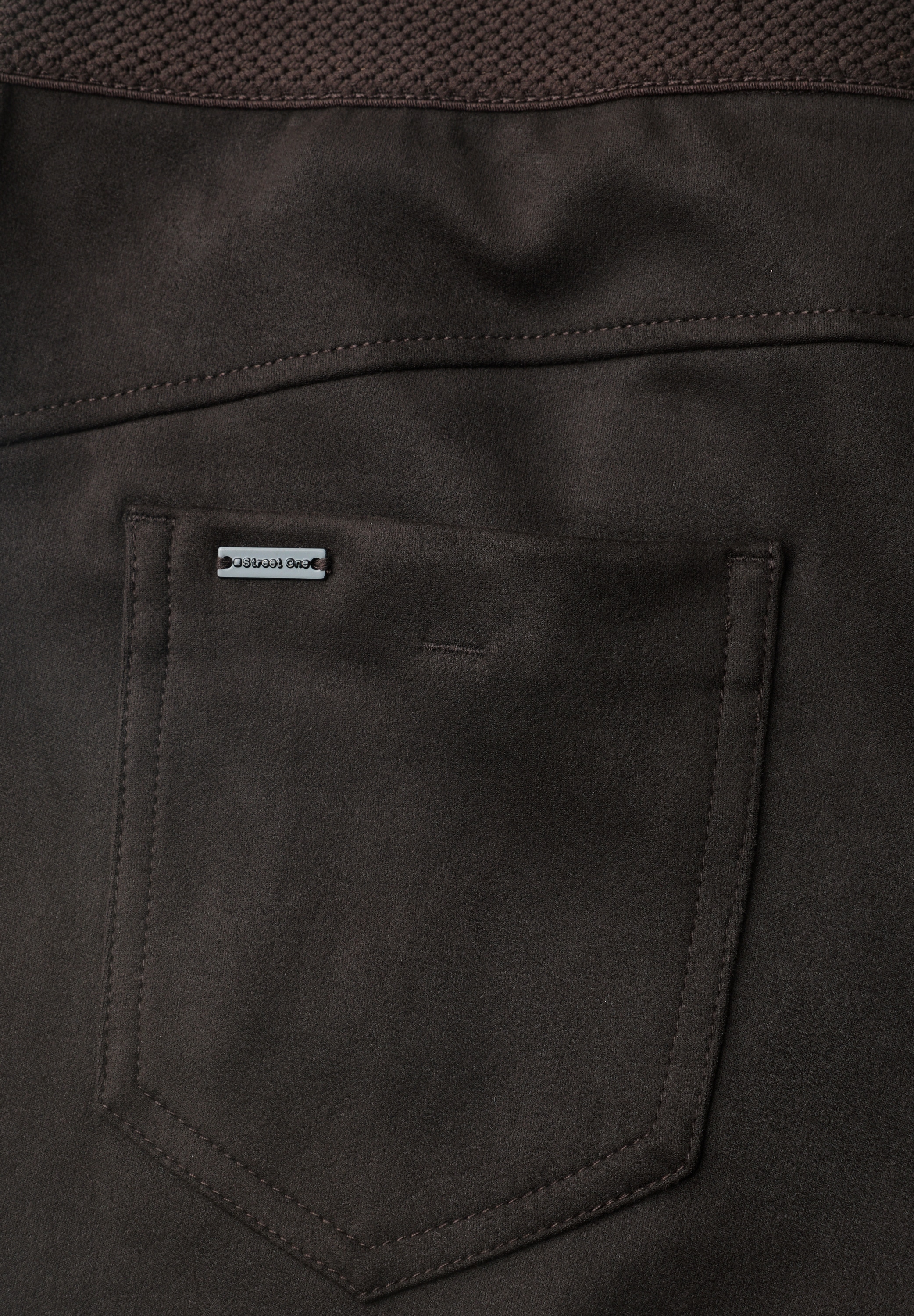 STREET ONE Stoffhose »Style Hope«  Skinny Leg Hose aus Velours