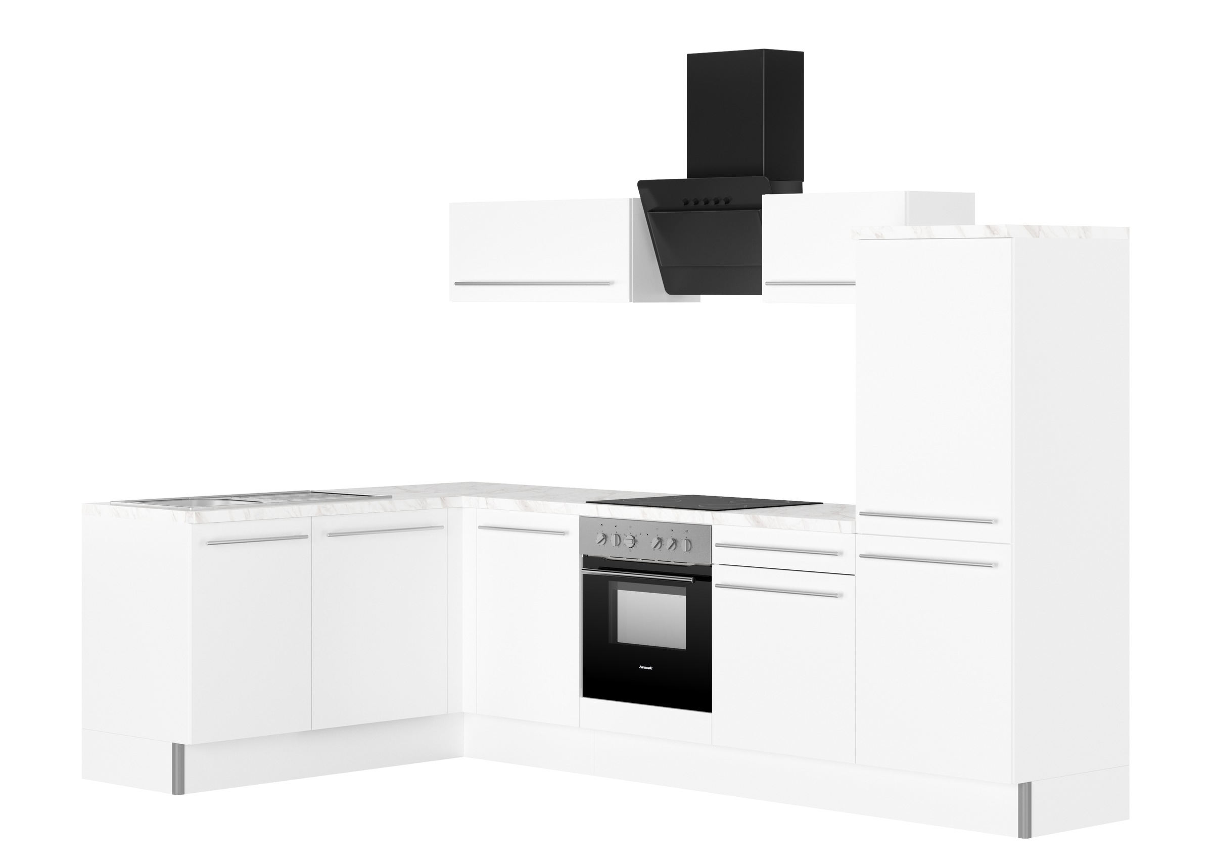 KOCHSTATION Küche "KS-Bern2" Stellmaße 175 x 295 cm, wahlweise mit E-Geräten