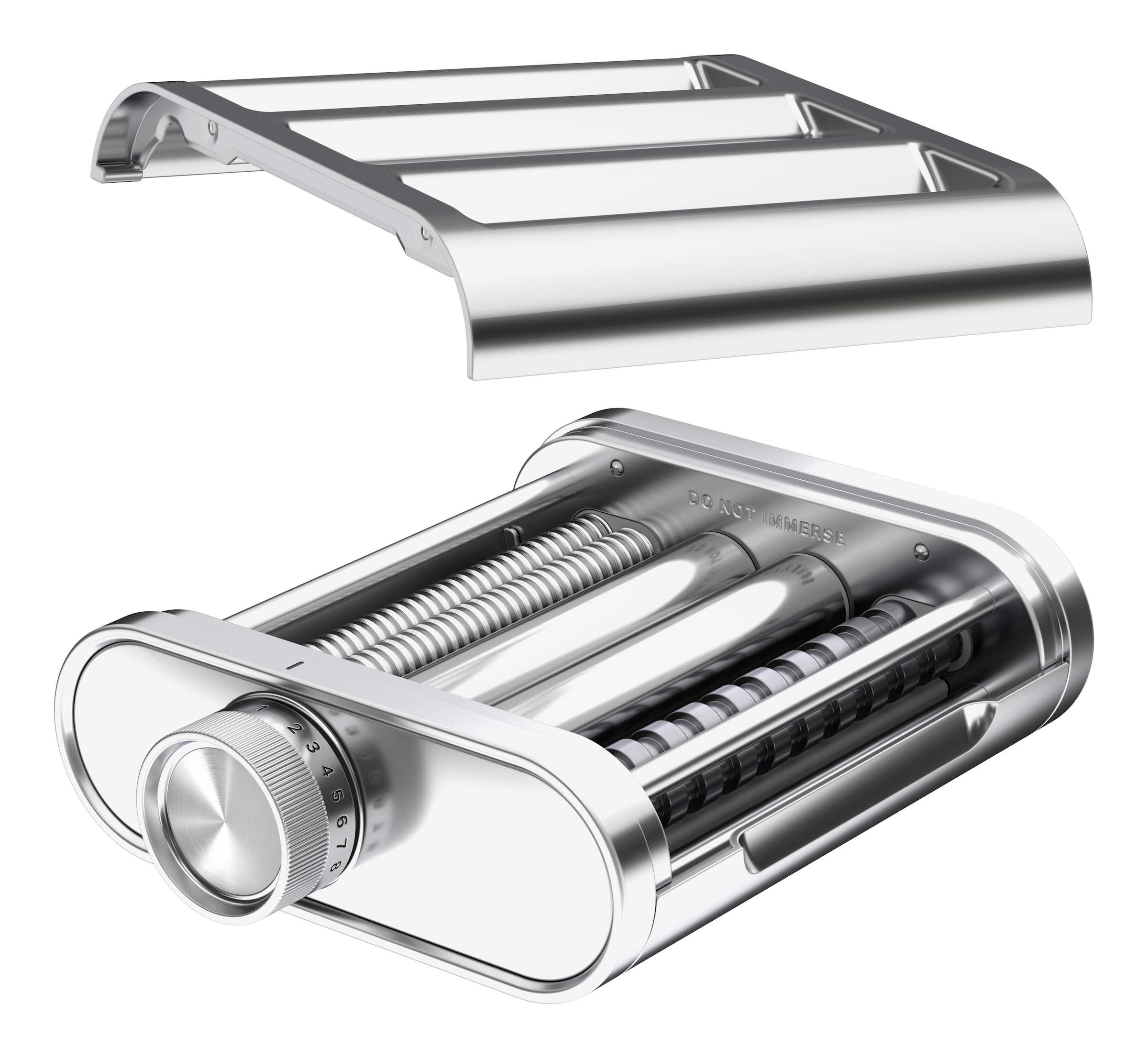KitchenAid Küchenmaschinen Zubehör-Set »3-in-1-Nudelvorsatz 5KSM3MPA« Walze und Schneider aus hochwertigem Edelstahl
