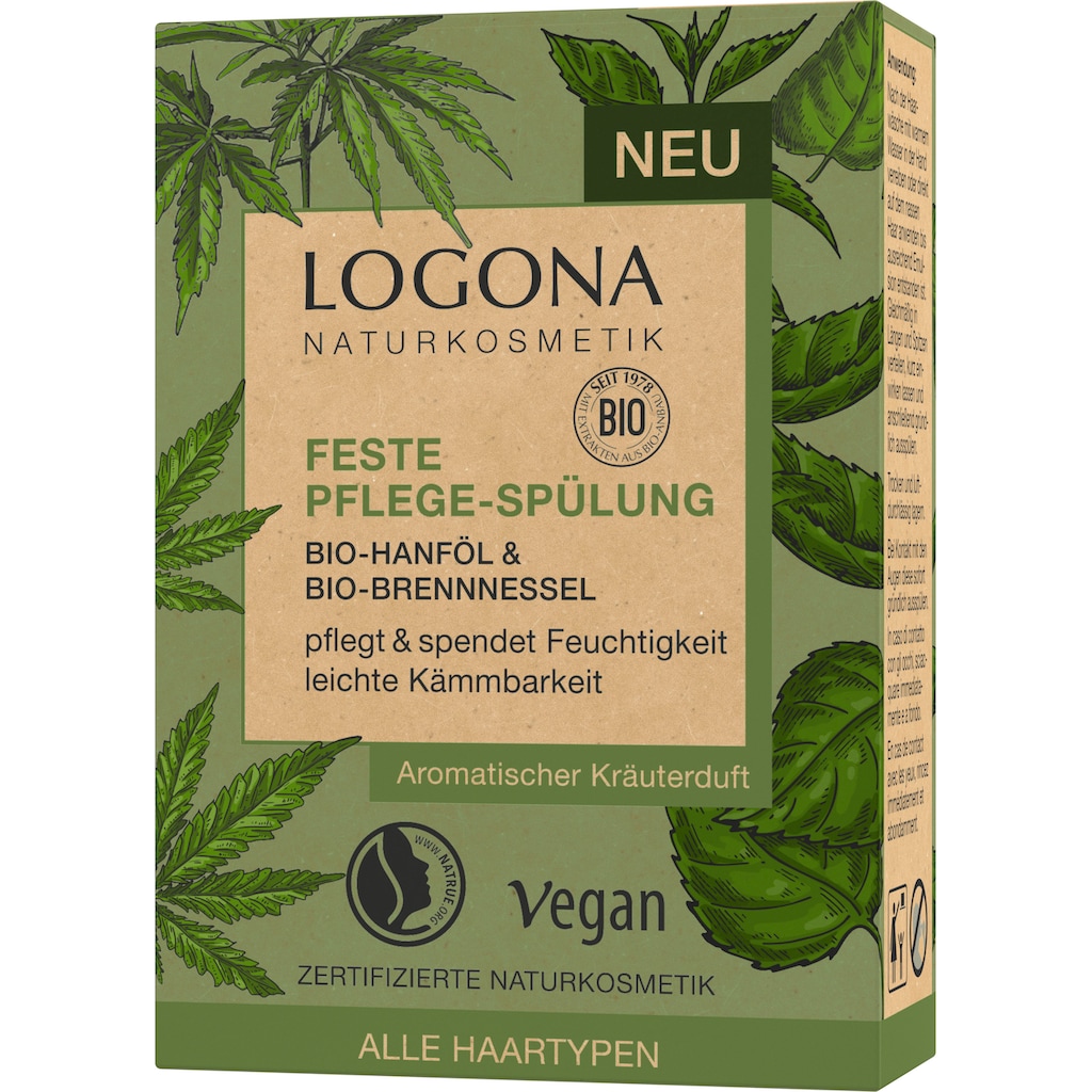 LOGONA Haarspülung »Logona Feste Spülung Hanföl & Brennnessel«