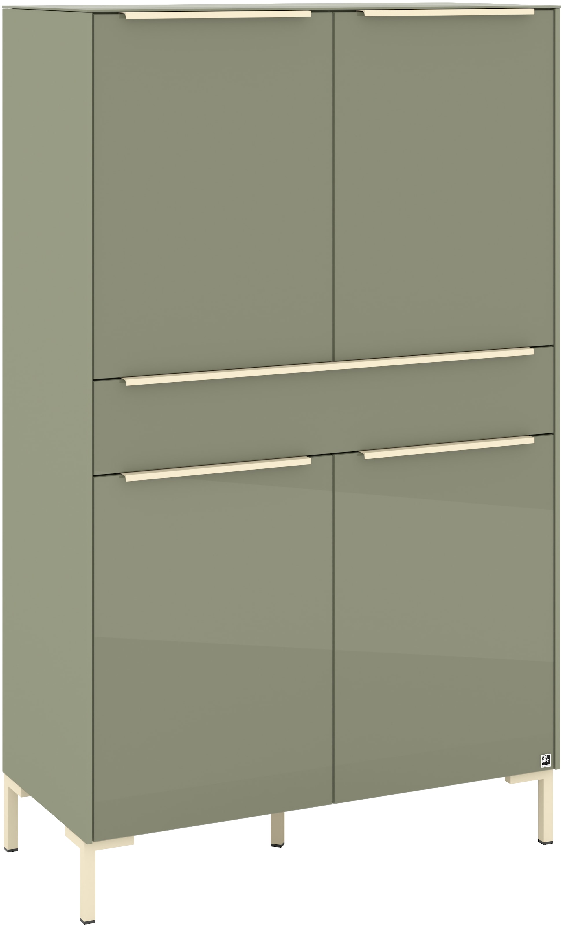 set one by Musterring Highboard »Reno« 1 Stk. tlg. Mit Winkelfuß in diversen Farben, 154 cm Höhe & Farbauswahl