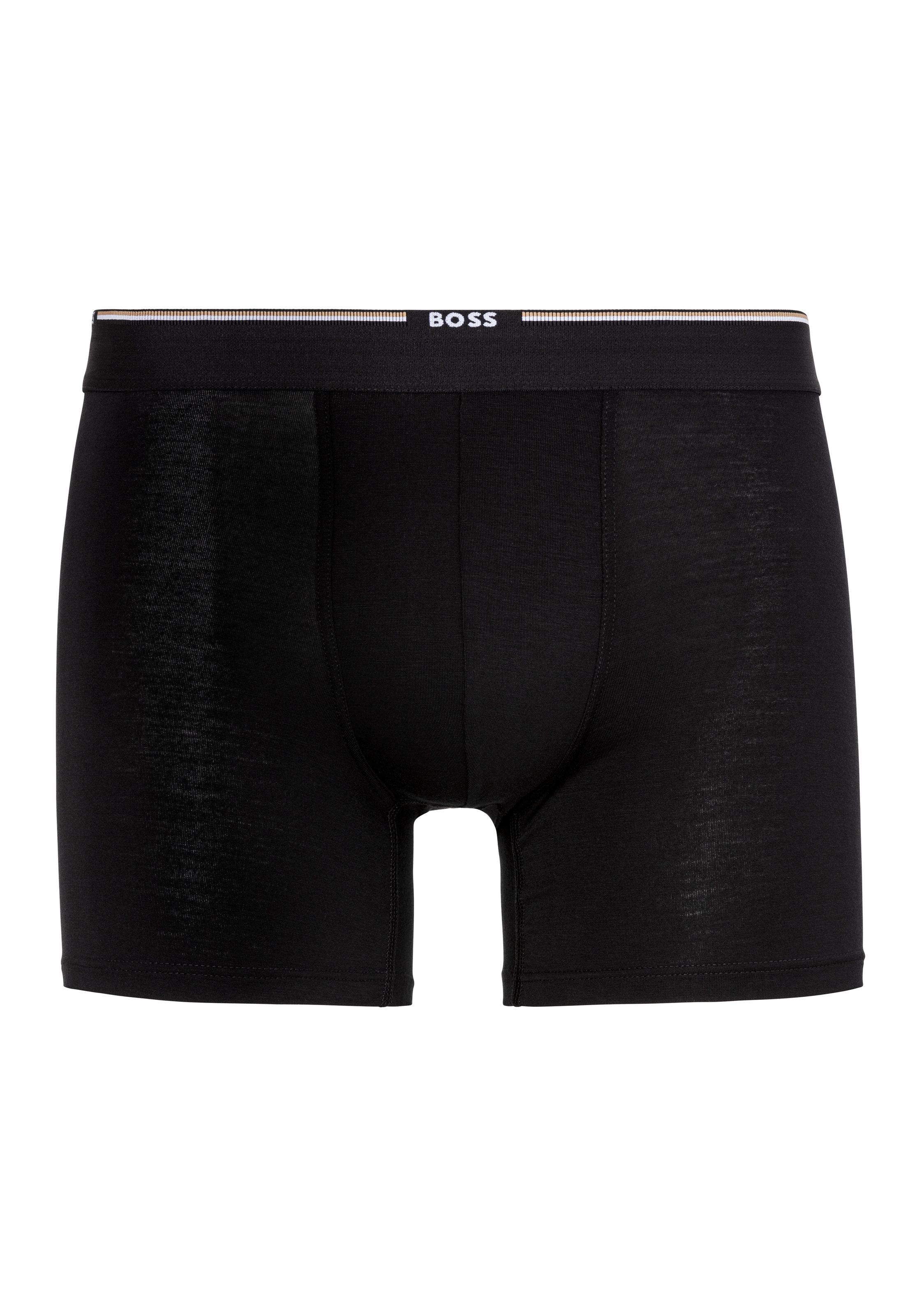 BOSS Boxer »BoxerBr 3P Natura«, (Packung, 3 St.), mit Logoschriftzug auf dem Bund