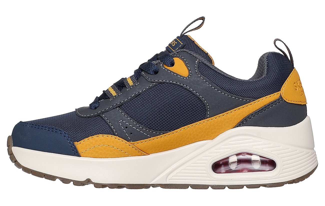 Skechers Sneaker »UNO - RETRO GROOVE«  Freizeitschuh mit Memory Foam, Größenschablone zum Download