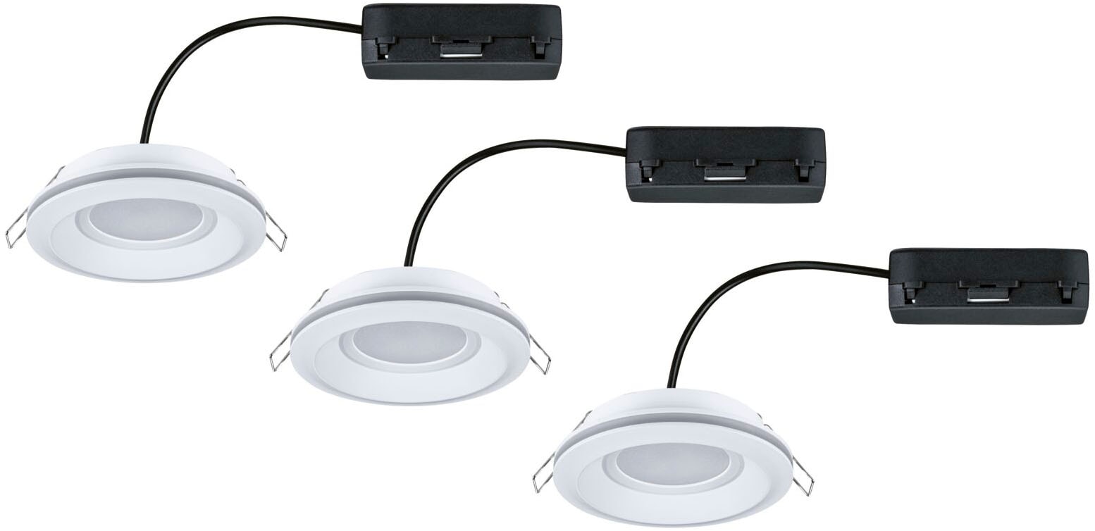 Paulmann LED Einbauleuchte »LED Einbauleuchte Sormus IP65 rund 100mm« 3 Stk. Warmweiß Memoryfunktion