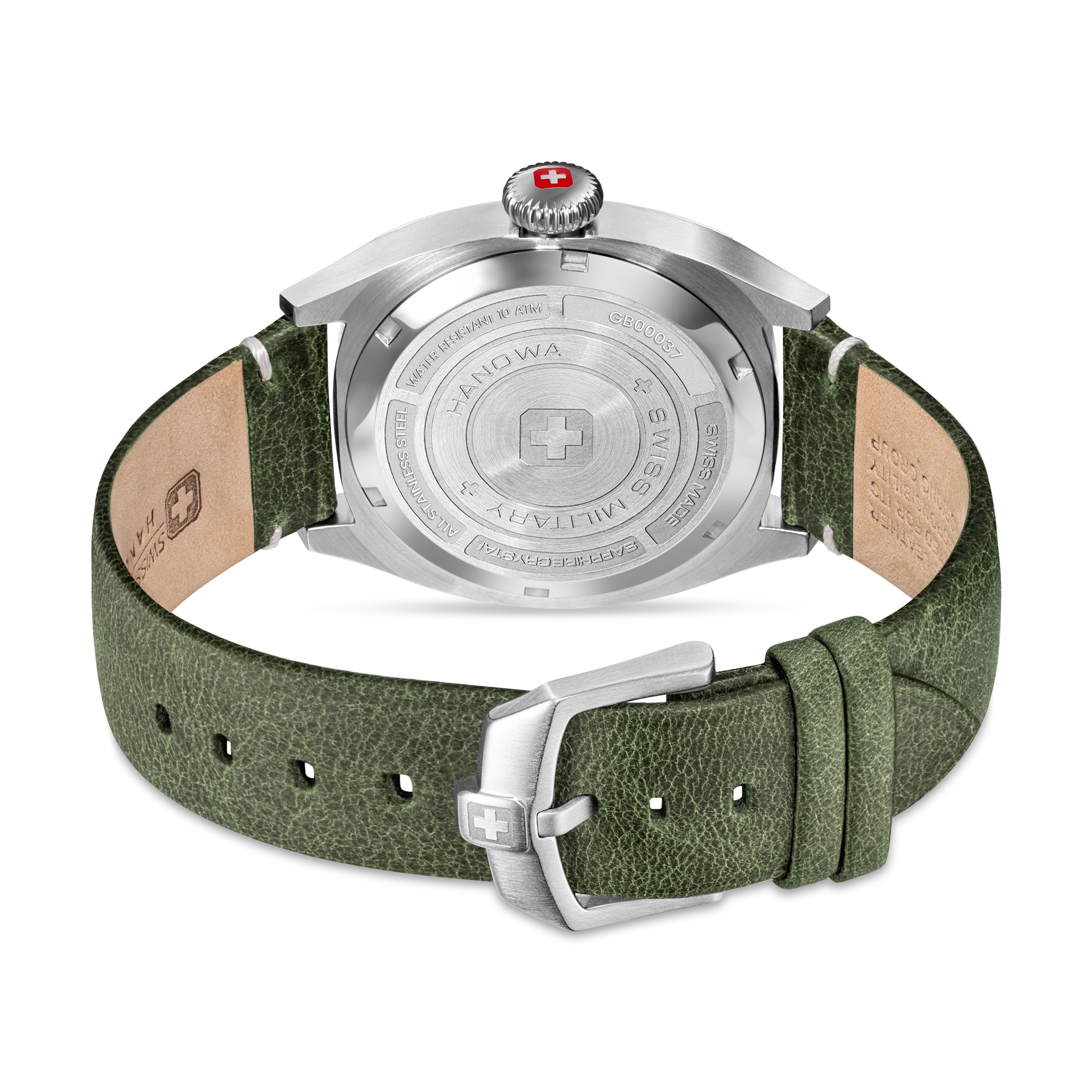 Swiss Military Hanowa 1100000002199 »Condor« Armbanduhr, Herrenuhr, Swiss Made, Lederarmband, analog, Tag