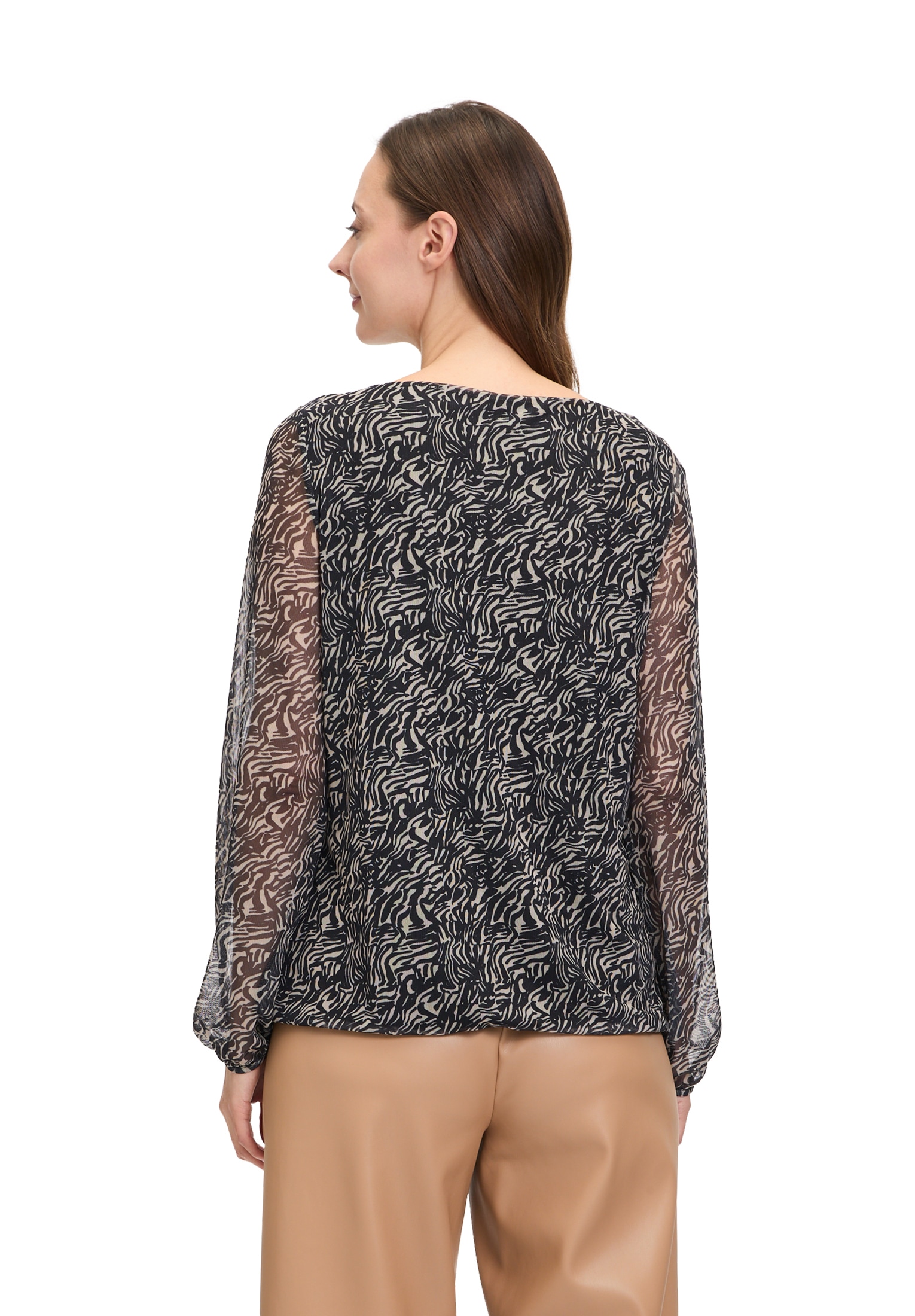 Betty&Co Langarmshirt »Blusenshirt mit Raffung«