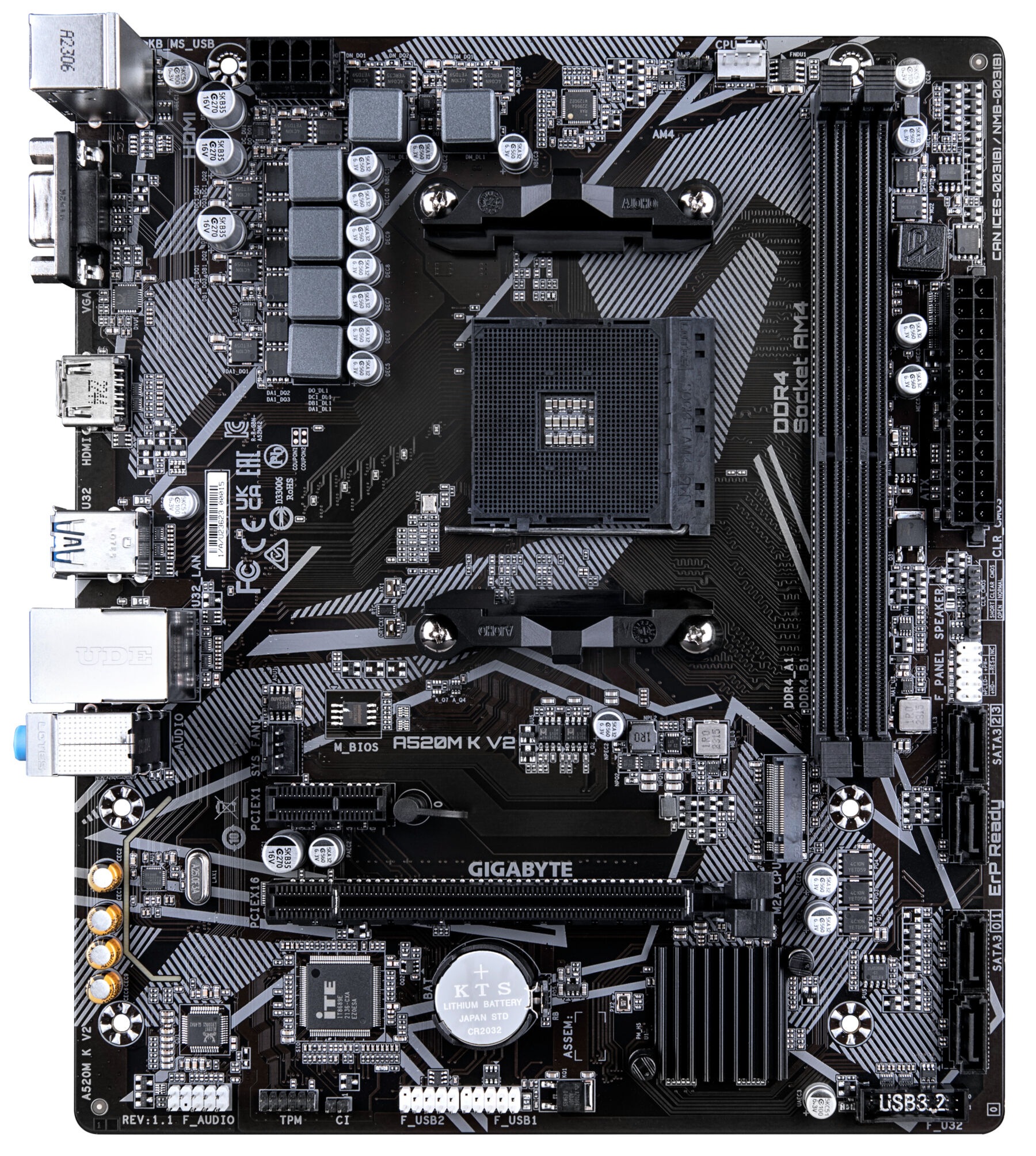 Gigabyte Mainboard »A520M K V2«