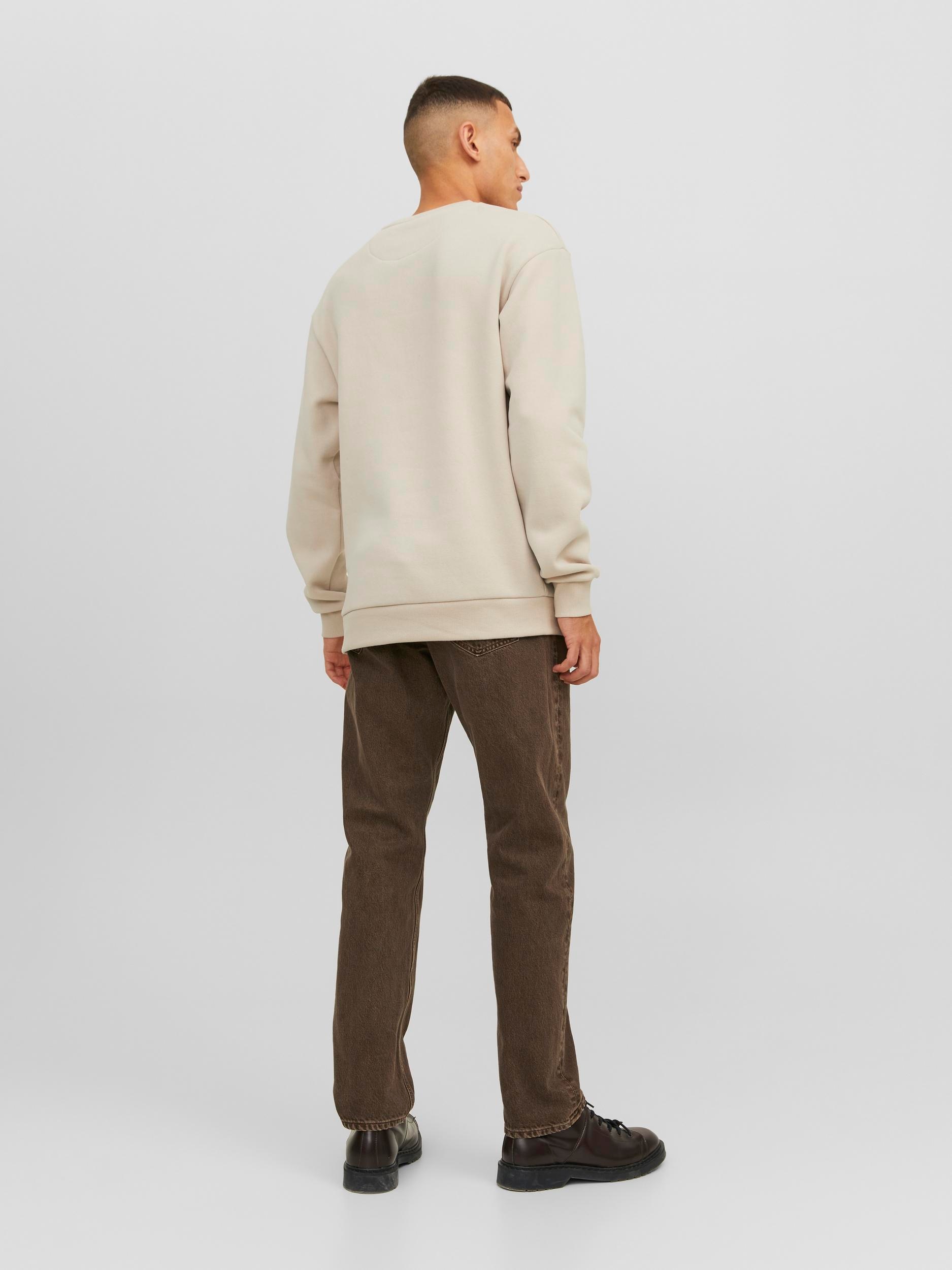 Jack & Jones Sweatshirt »JJEBRADLEY SWEAT CREW NOOS«, mit Rippbündchen