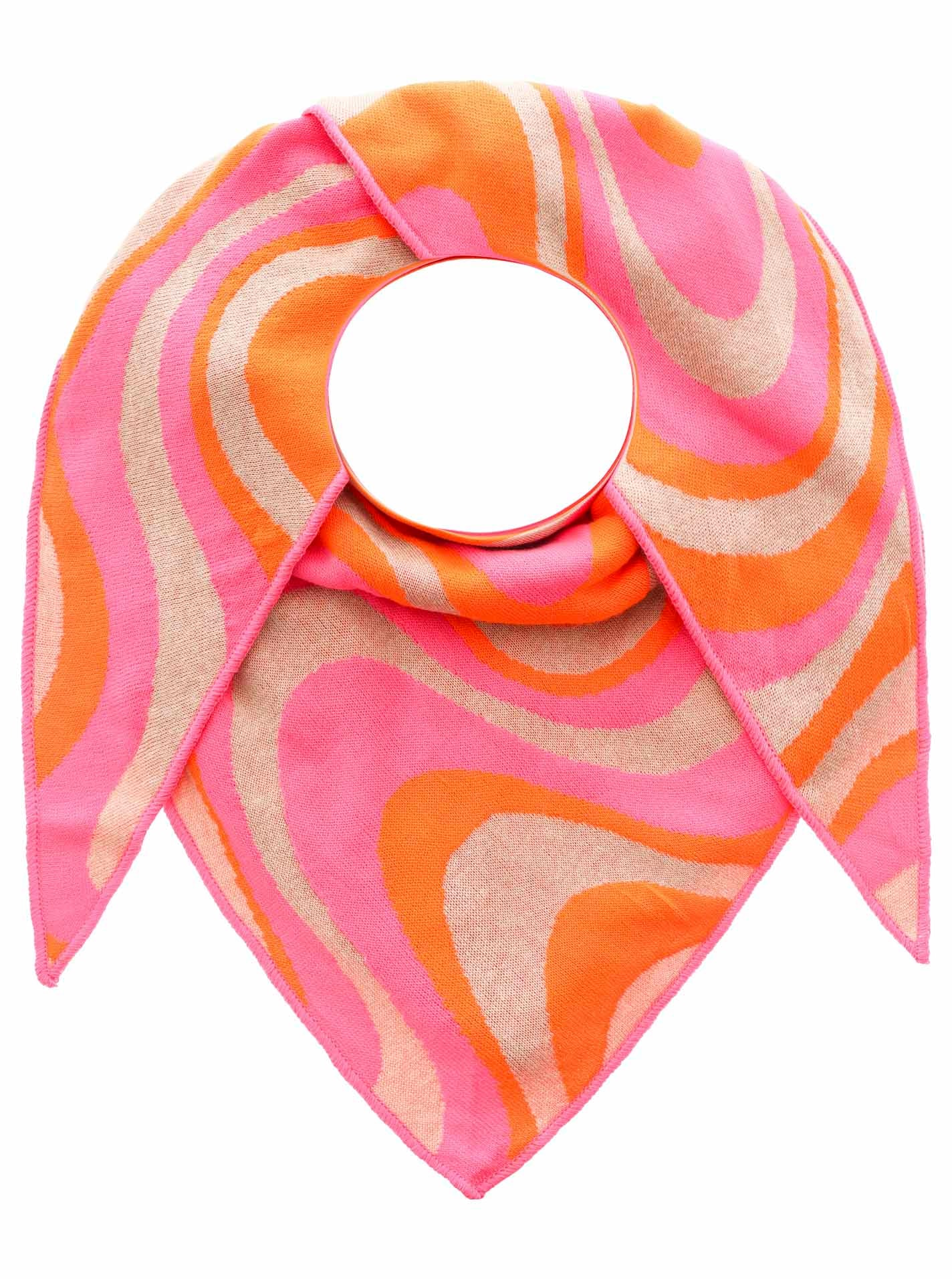 Zwillingsherz Dreieckstuch »"Happy Waves"« auffallendes Muster, Strick, wärmend