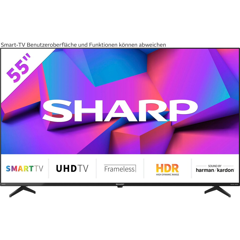 Sharp LED-Fernseher »4T-C55FKx«, 139 cm/55 Zoll, 4K Ultra HD, Smart-TV