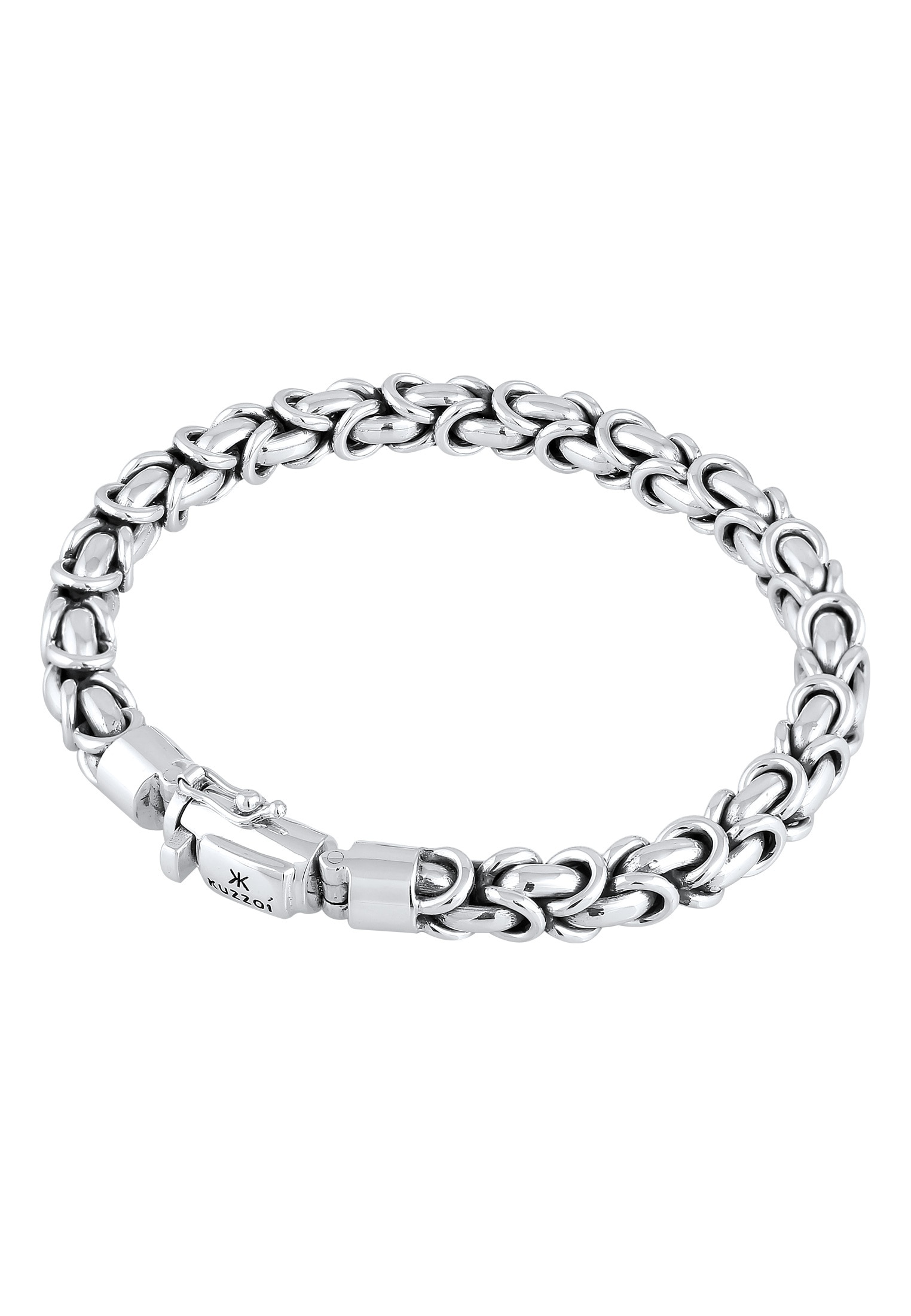Kuzzoi Armkette »Armband Herren Panzerarmband Königskette Basic 925 Silber«