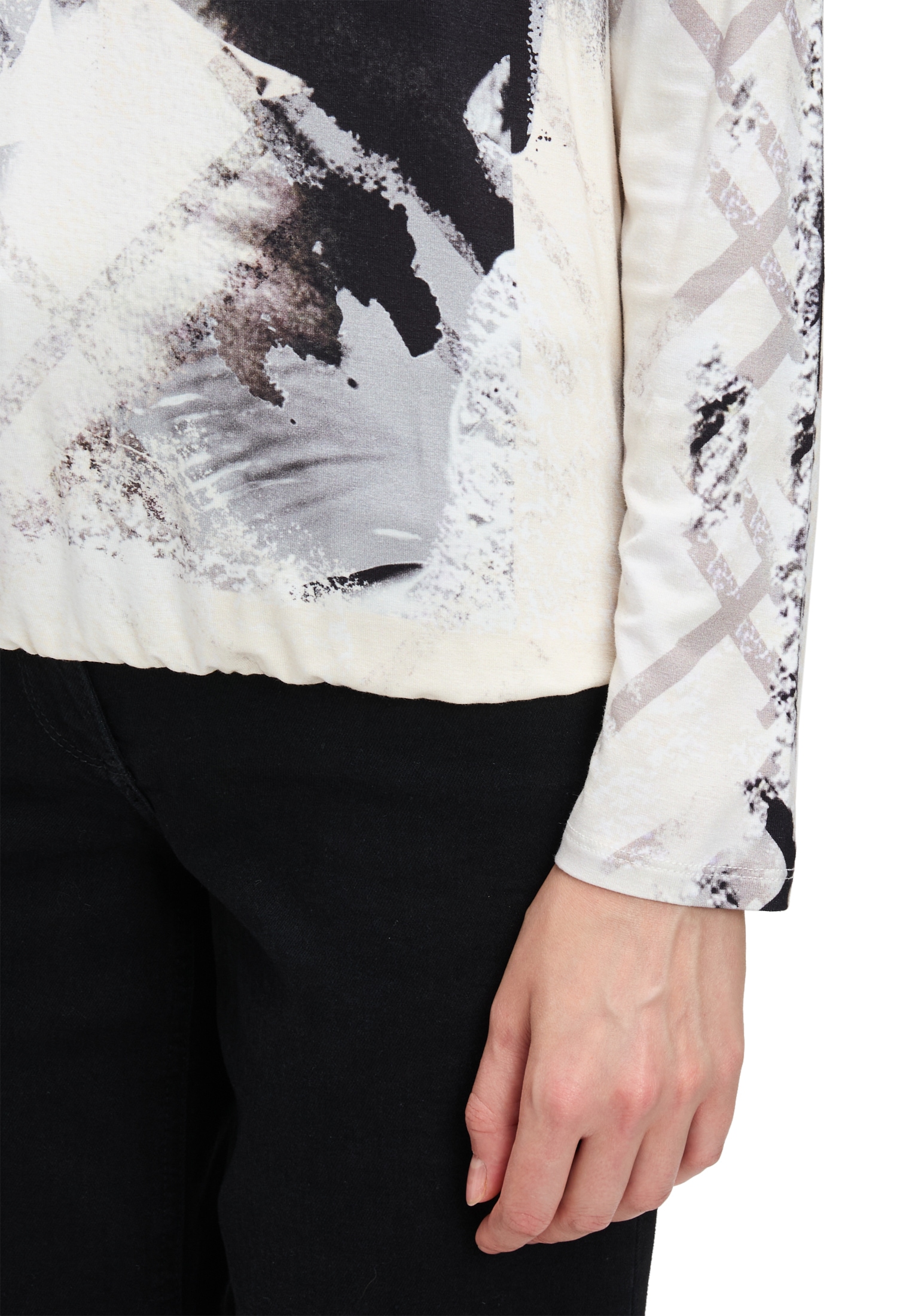 Betty Barclay Langarmshirt »Printshirt mit Gummizug«