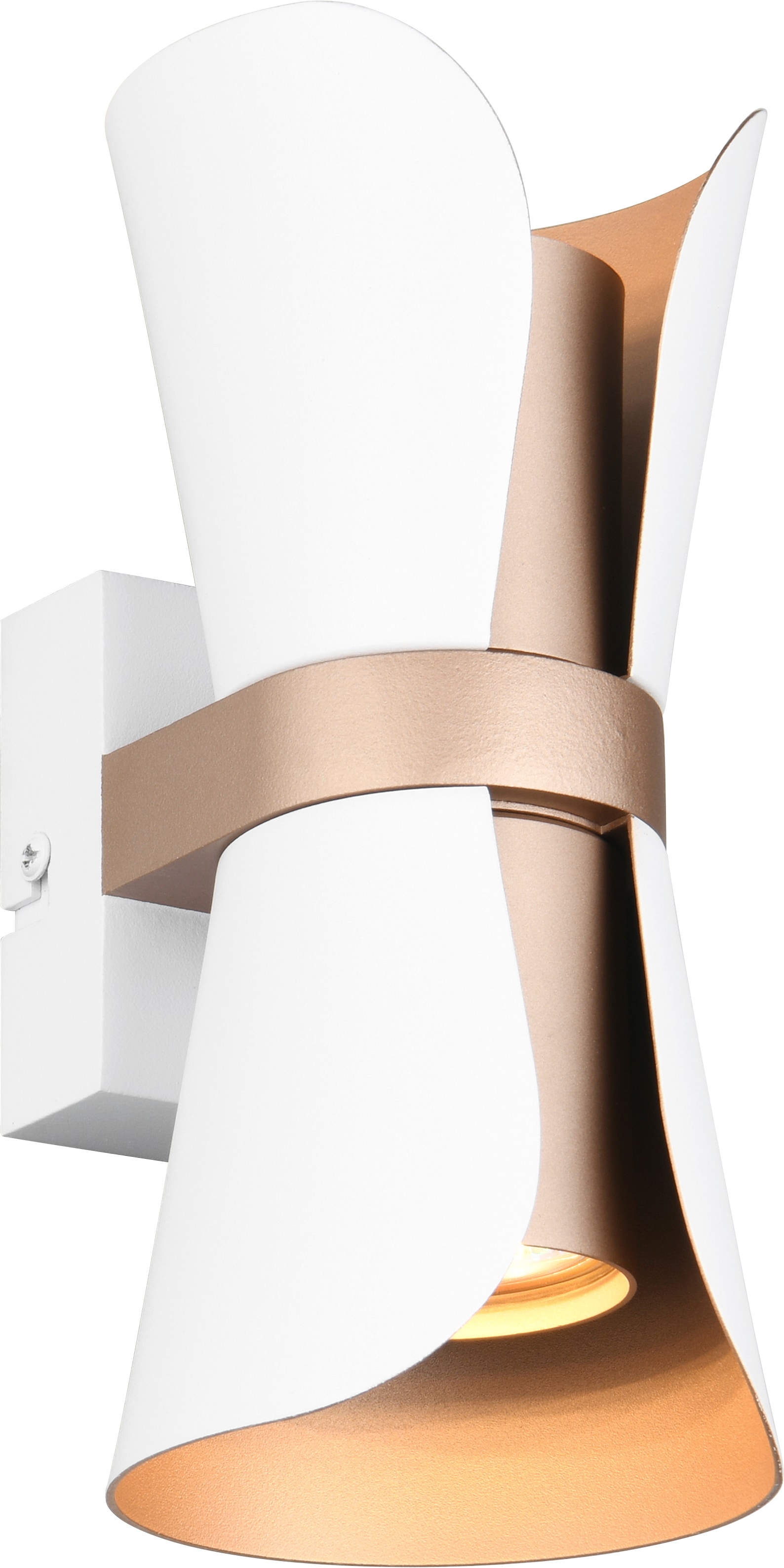TRIO Leuchten Wandleuchte »COAT, up-and-down Wandlampe exkl 2x GU10 max 10W, zweifarbig« GU10 1 Stk. warmweiß - kaltweiß moderne Design Wandleuchte für wechselbare Leuchtmittel, 21cm hoch