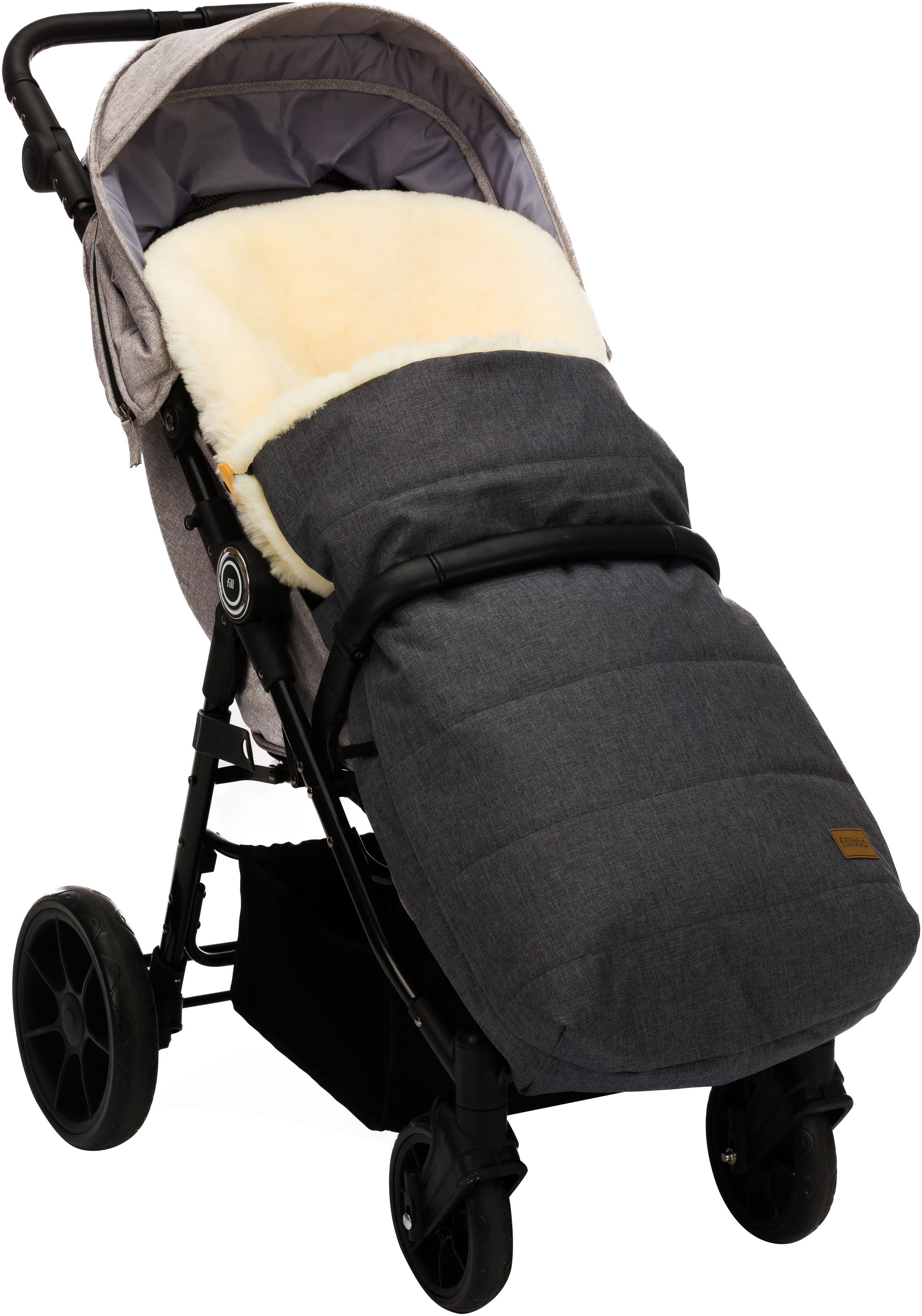 Fillikid Fußsack »Bernina Style mit Lammfell, Winterfußsack«